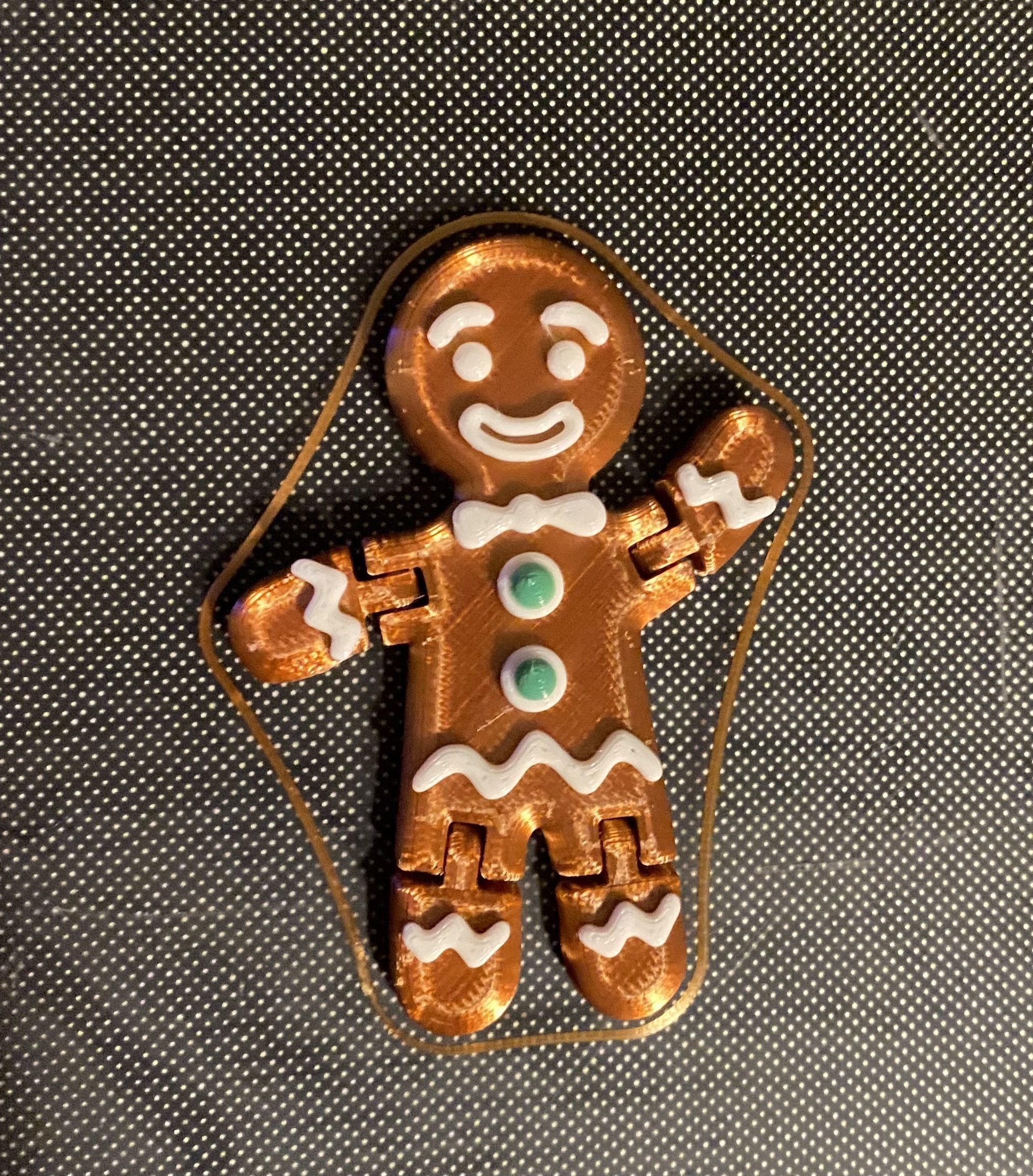 Articulated Gingerbread Man 3D print model_2