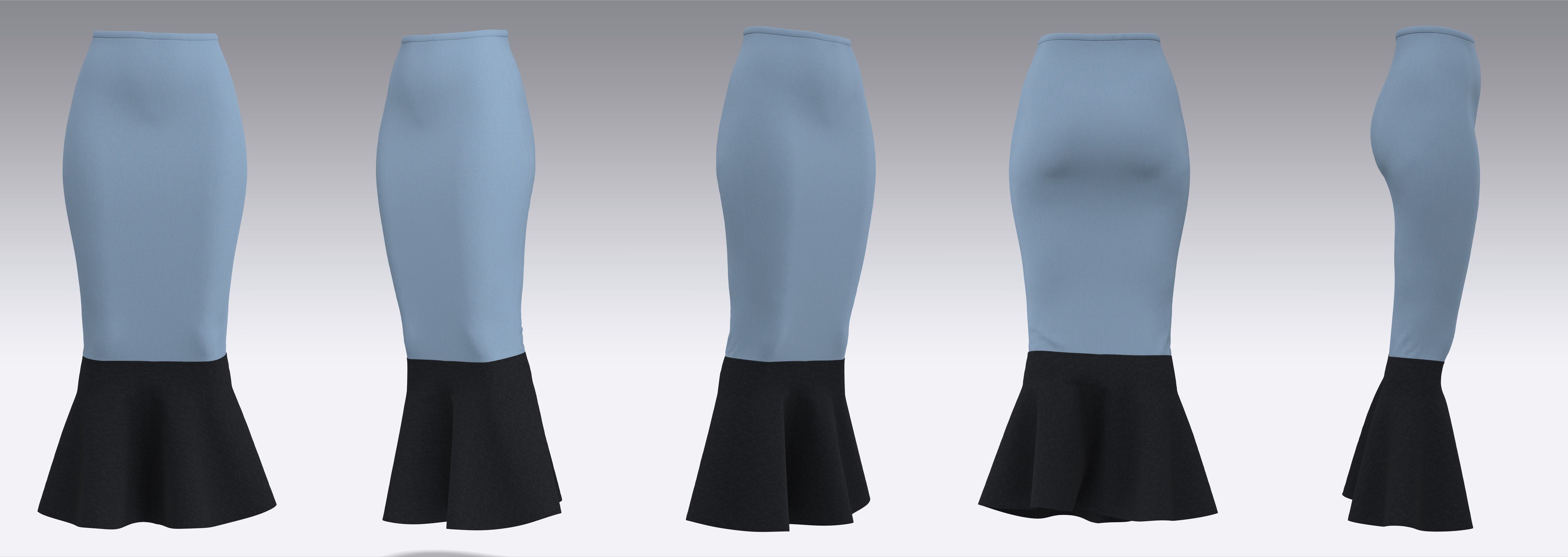 Skirt Outfits MD CLO 3D zprj project files 3D model_7