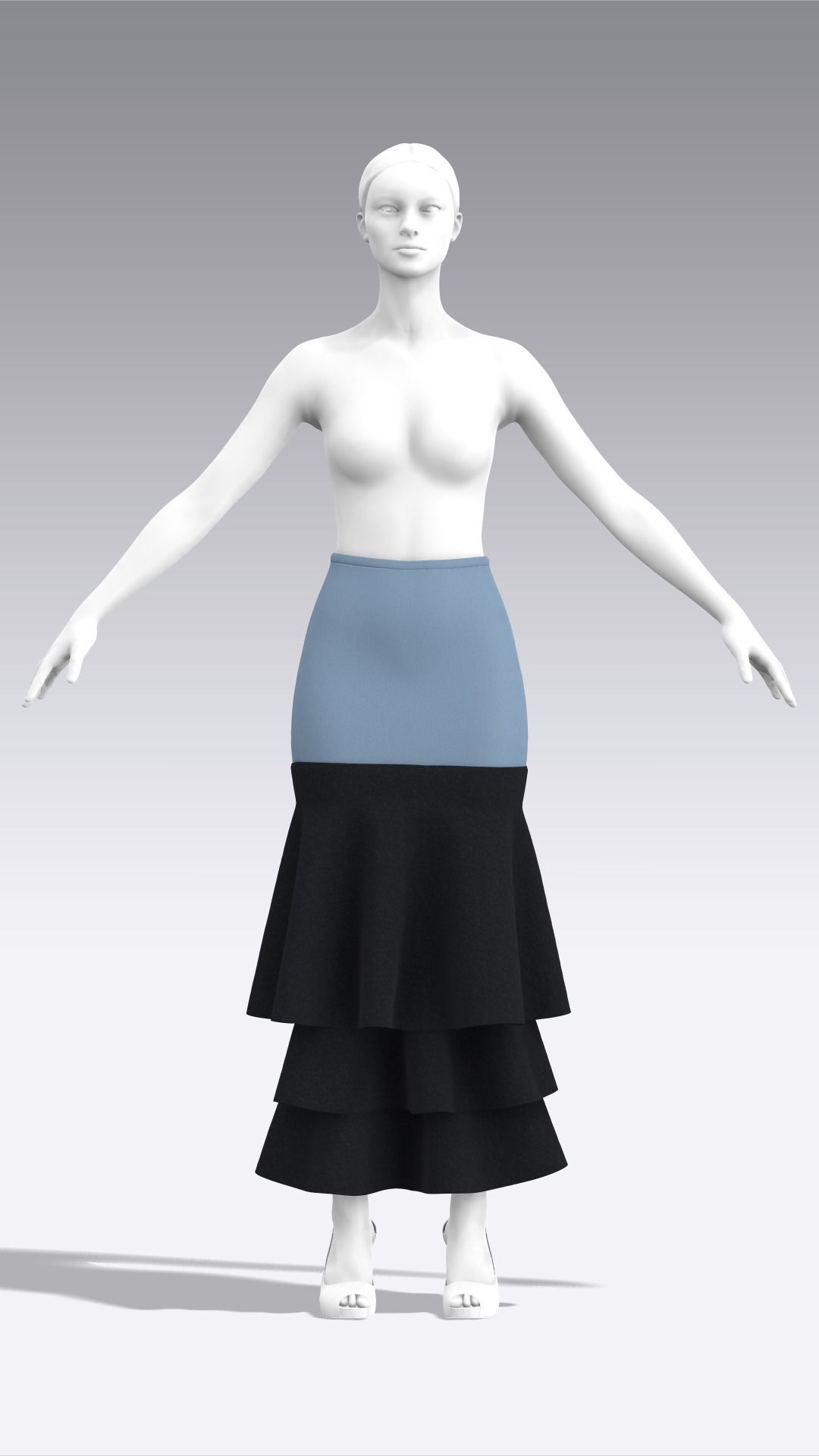Skirt Outfits MD CLO 3D zprj project files 3D model_93