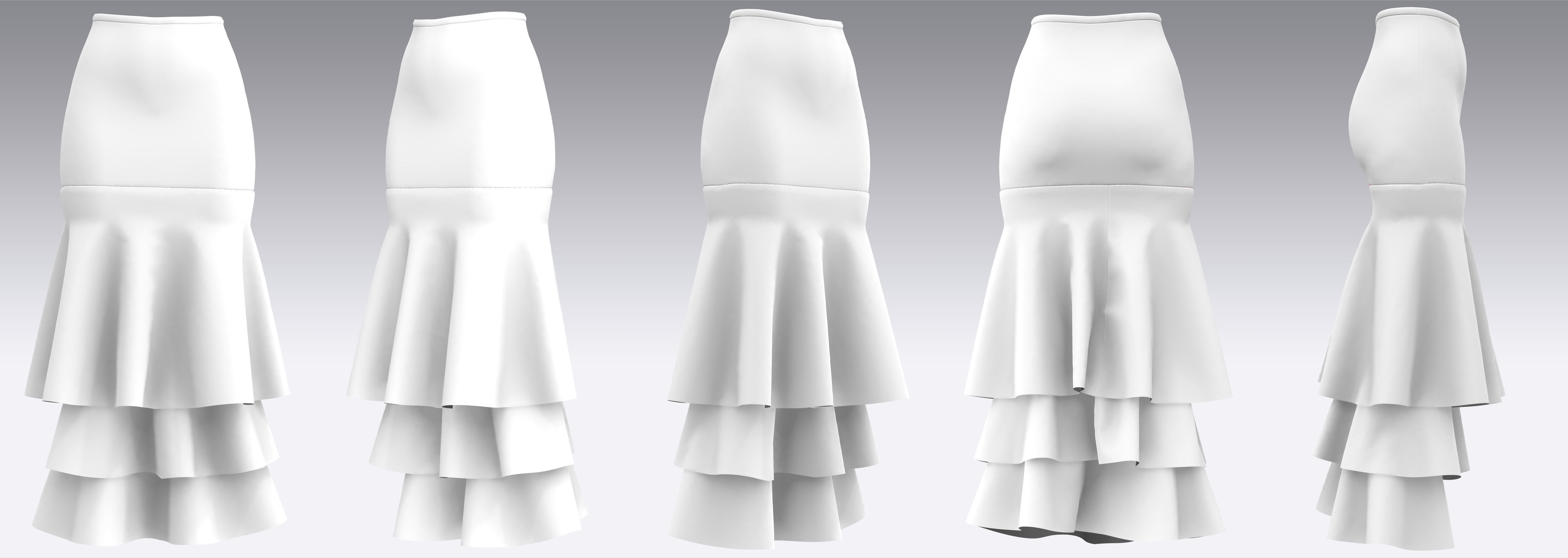 Skirt Outfits MD CLO 3D zprj project files 3D model_14