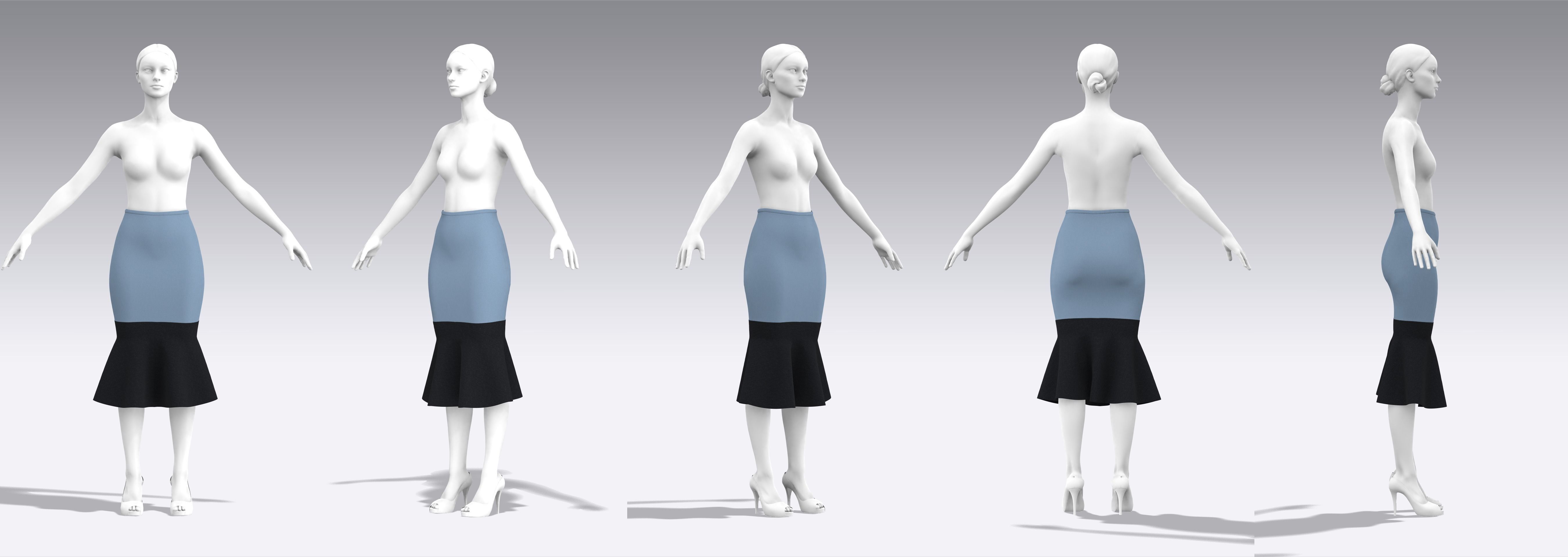 Skirt Outfits MD CLO 3D zprj project files 3D model_17