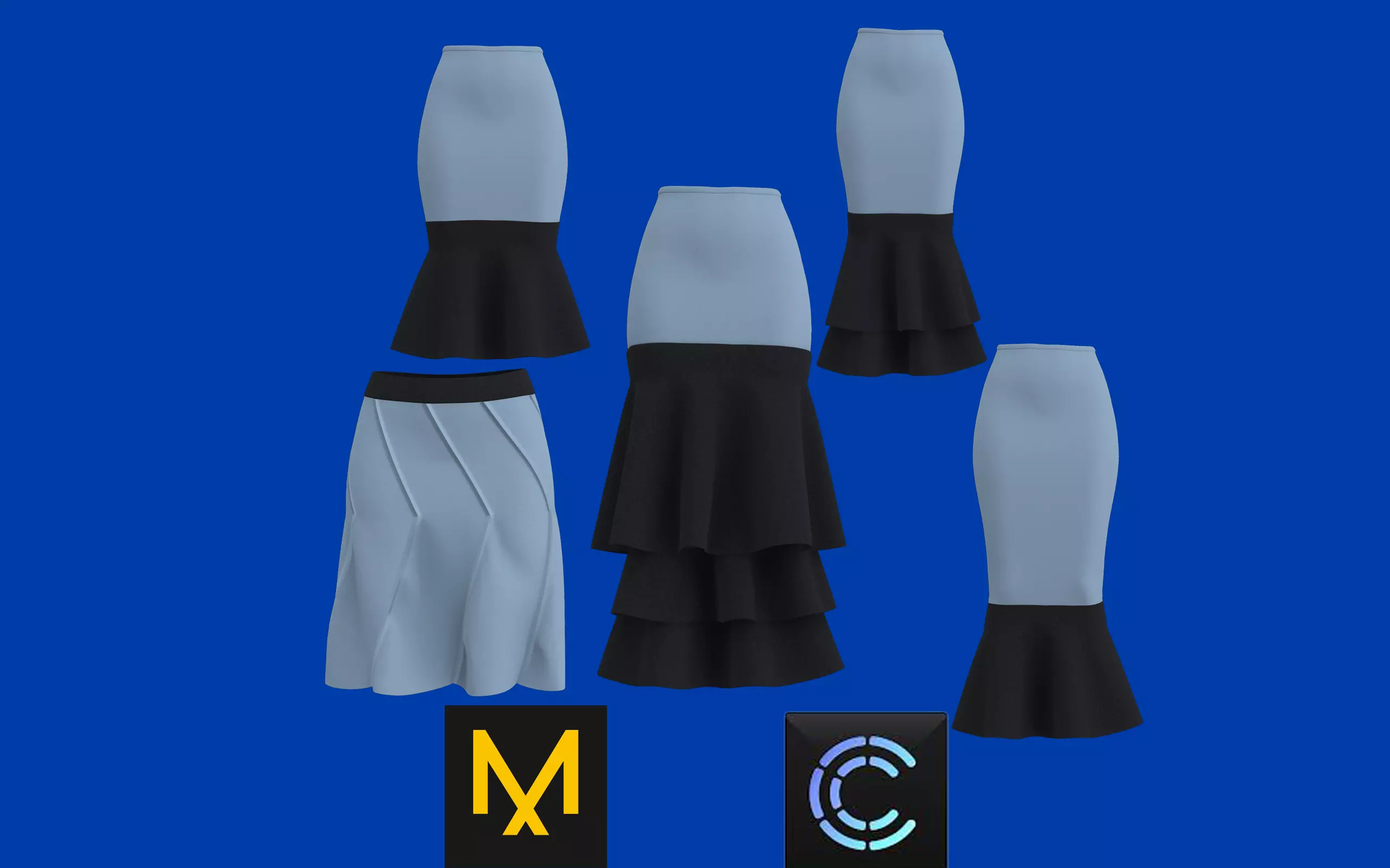 Skirt Outfits MD CLO 3D zprj project files 3D model_0