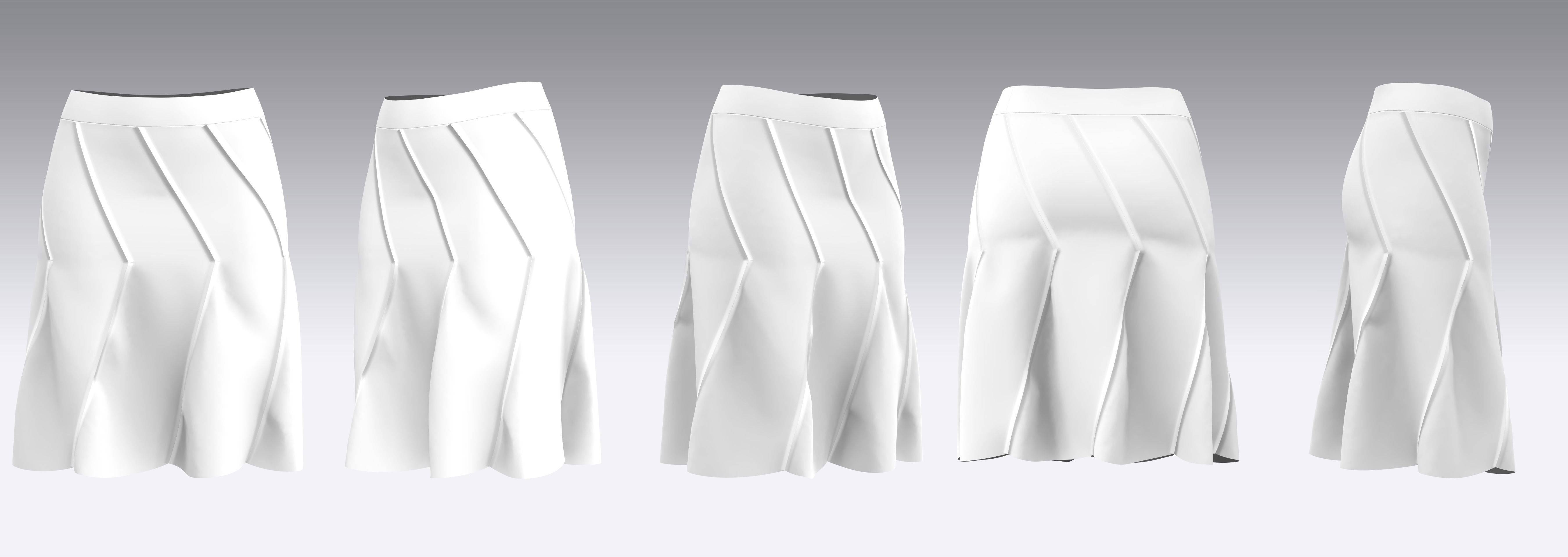 Skirt Outfits MD CLO 3D zprj project files 3D model_15