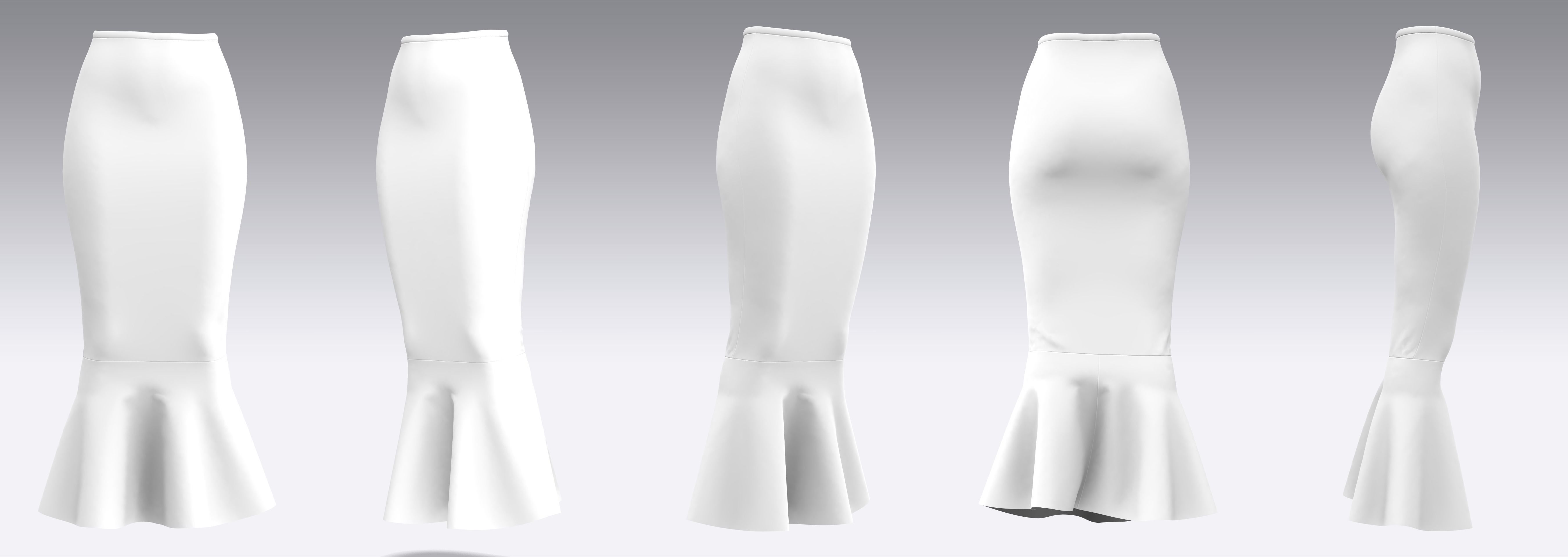 Skirt Outfits MD CLO 3D zprj project files 3D model_11