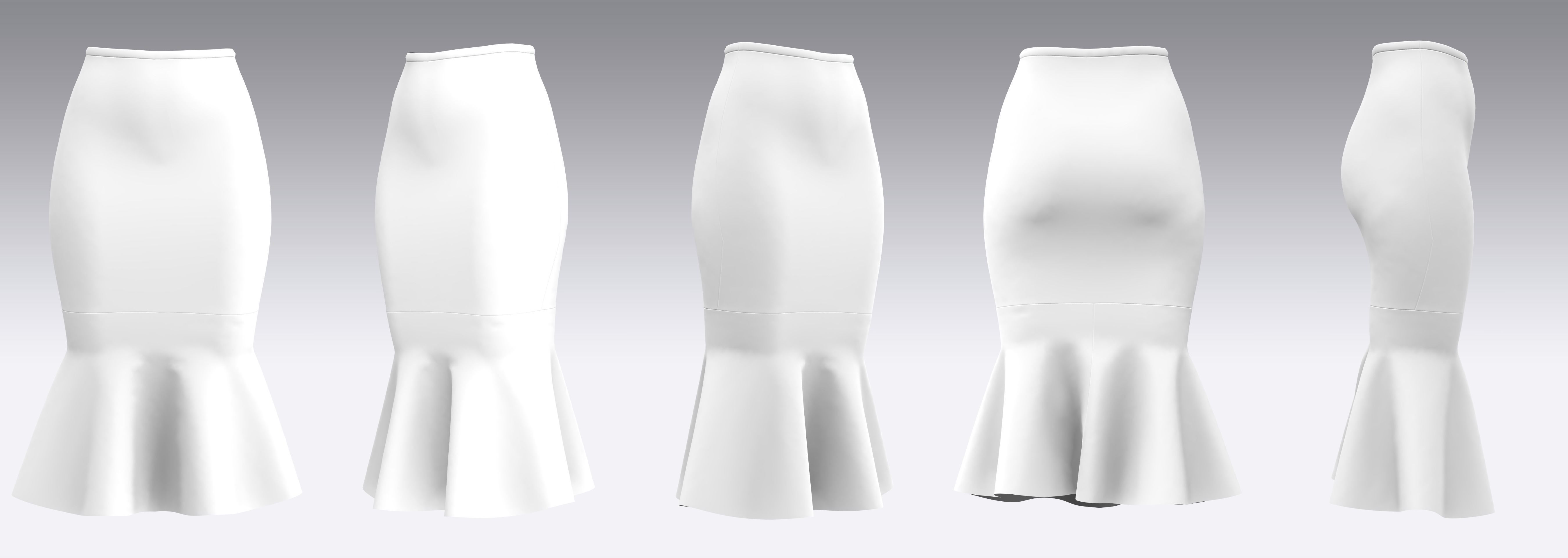 Skirt Outfits MD CLO 3D zprj project files 3D model_12