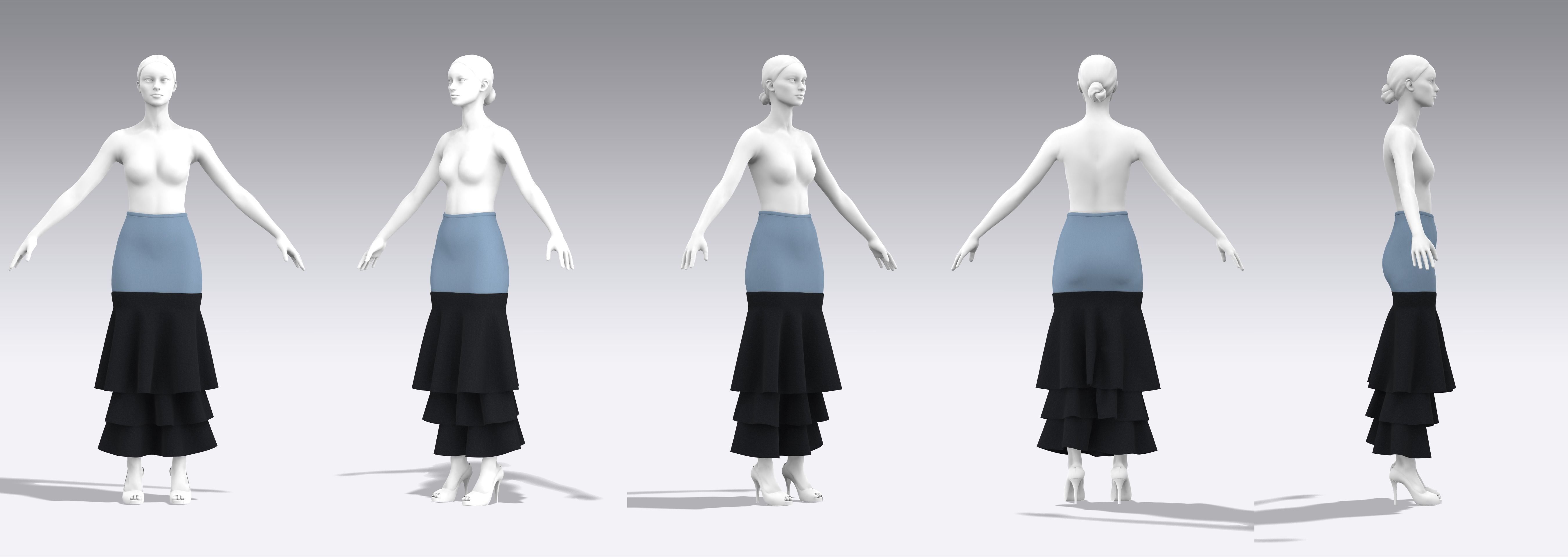 Skirt Outfits MD CLO 3D zprj project files 3D model_20