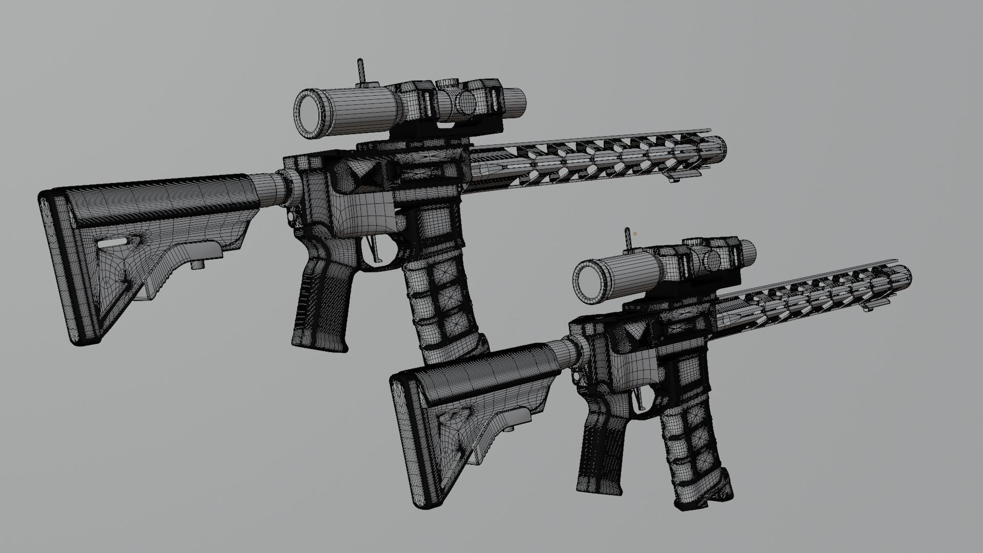 GUN 3D Model stngr model 3D model_5