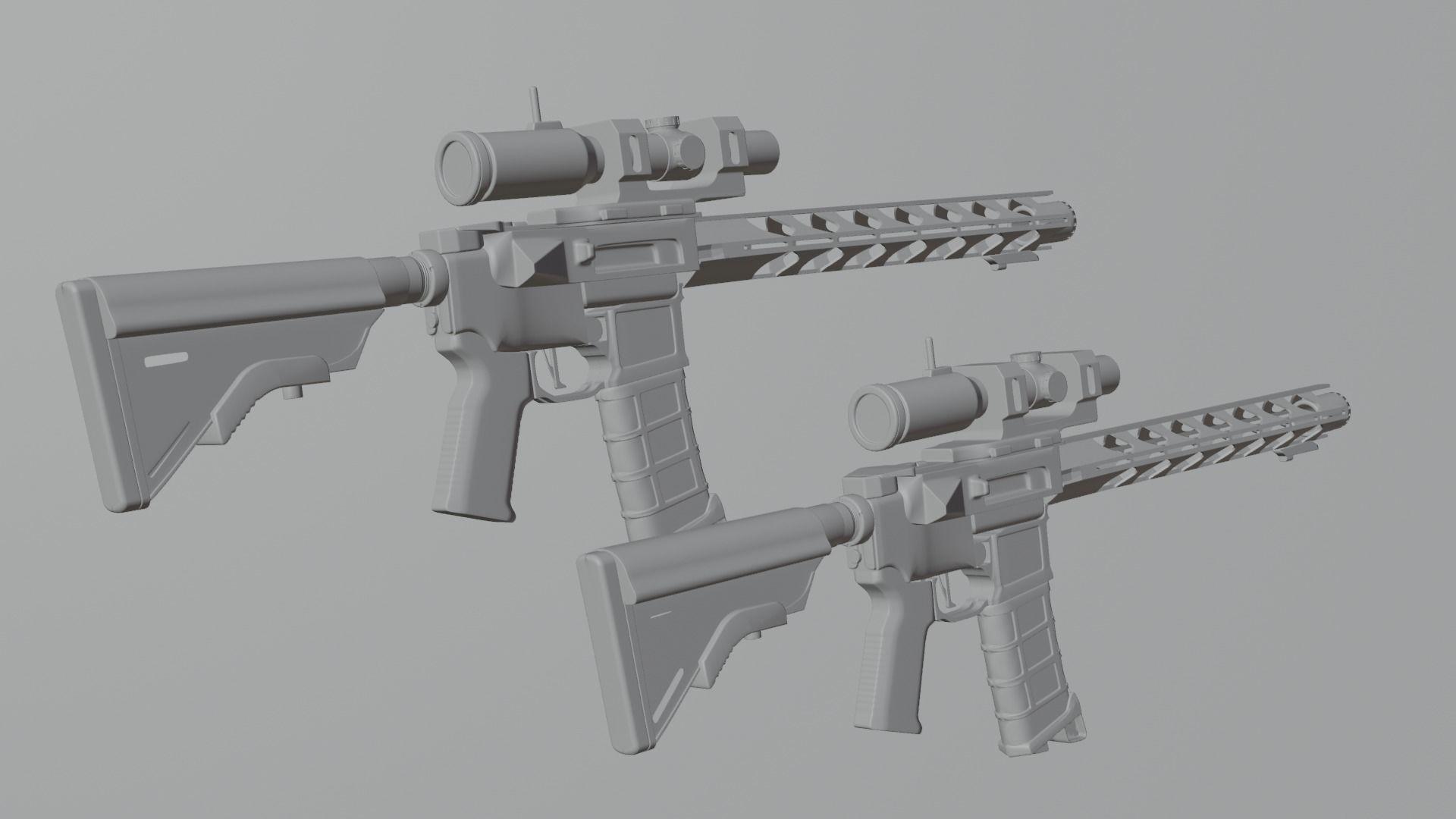 GUN 3D Model stngr model 3D model_4