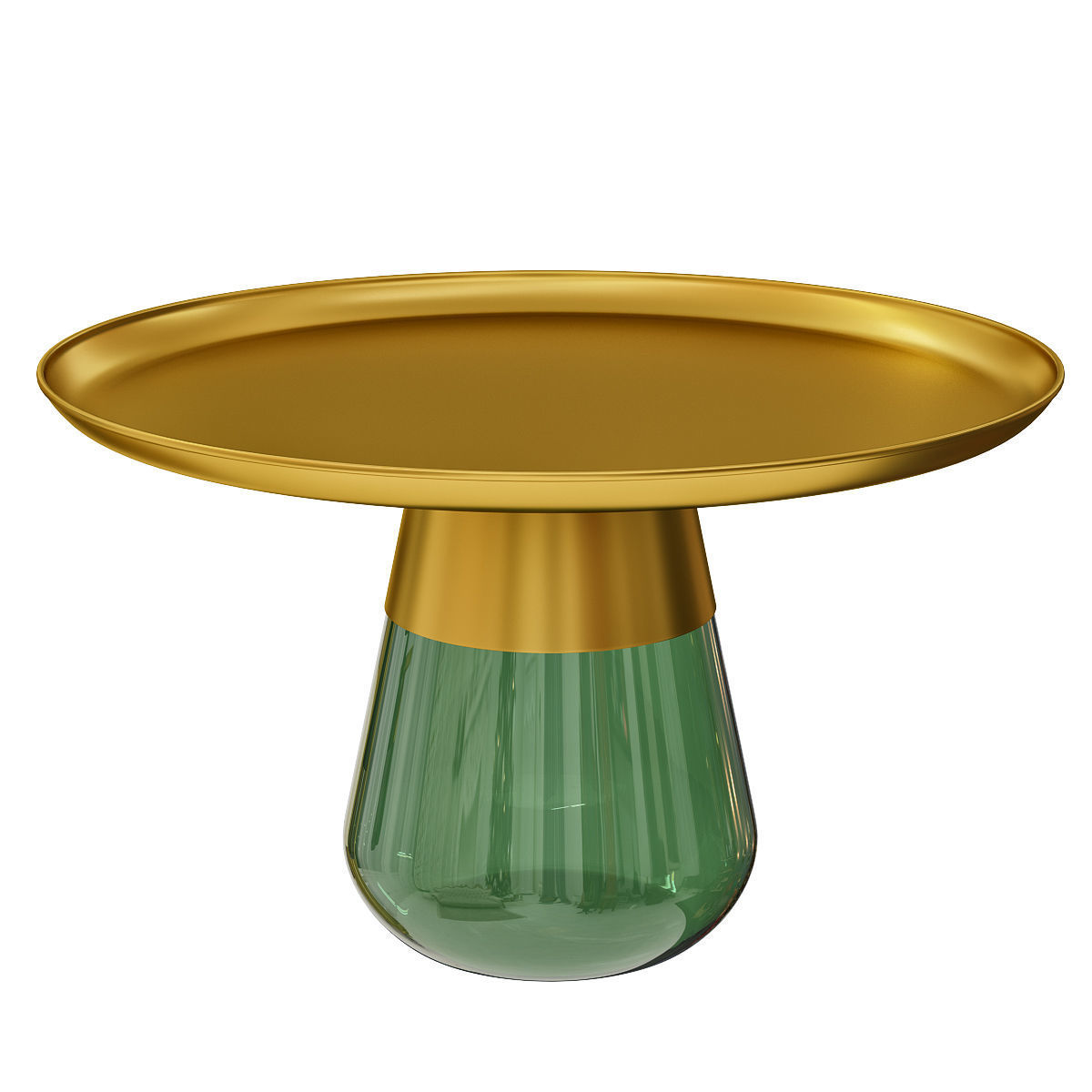 Scandinavian style metal coffee table 3D model_1