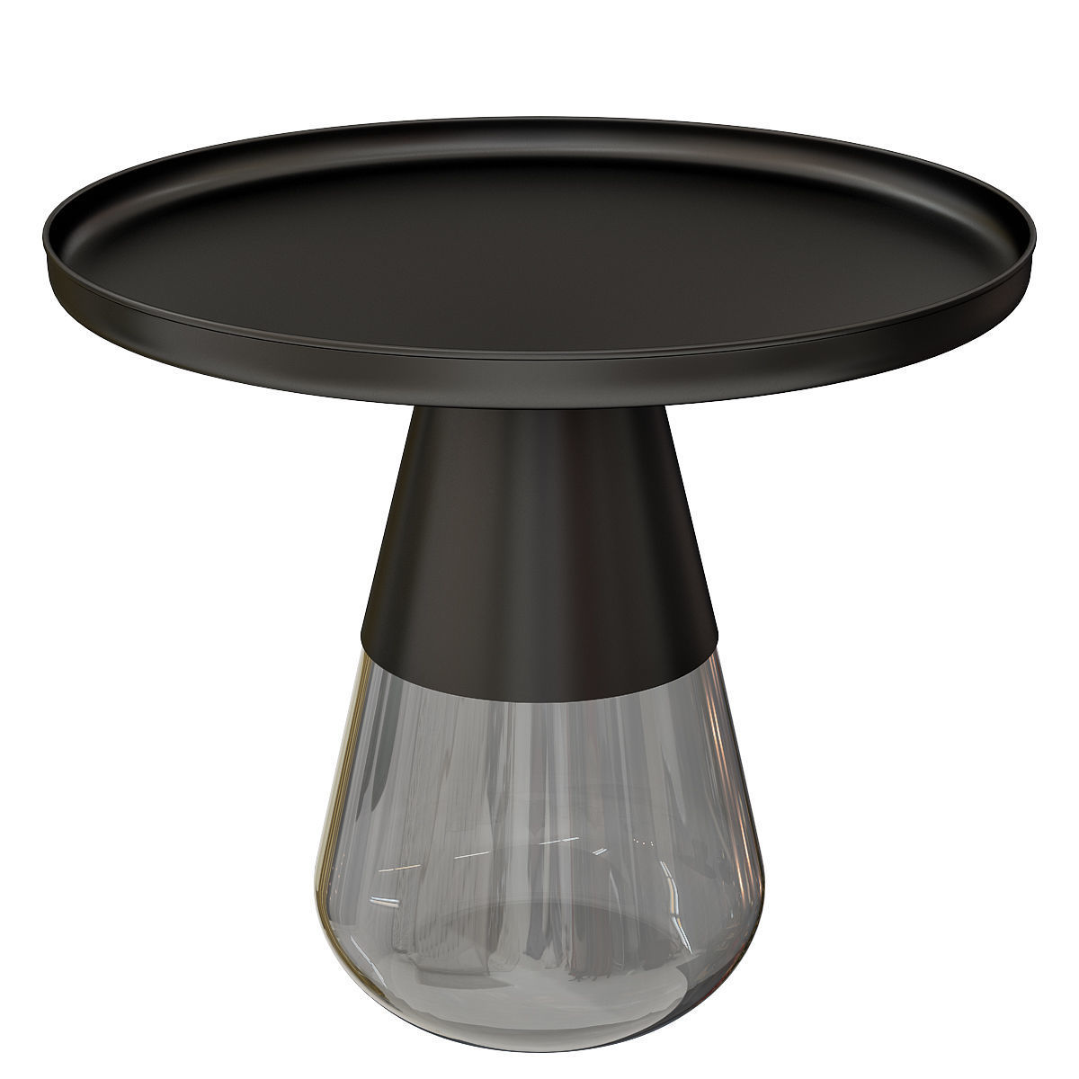 Scandinavian style metal coffee table 3D model_2