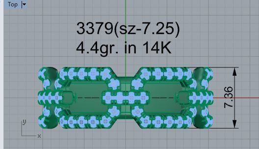 Eternity Band 3379 3D print model 3D print model_4
