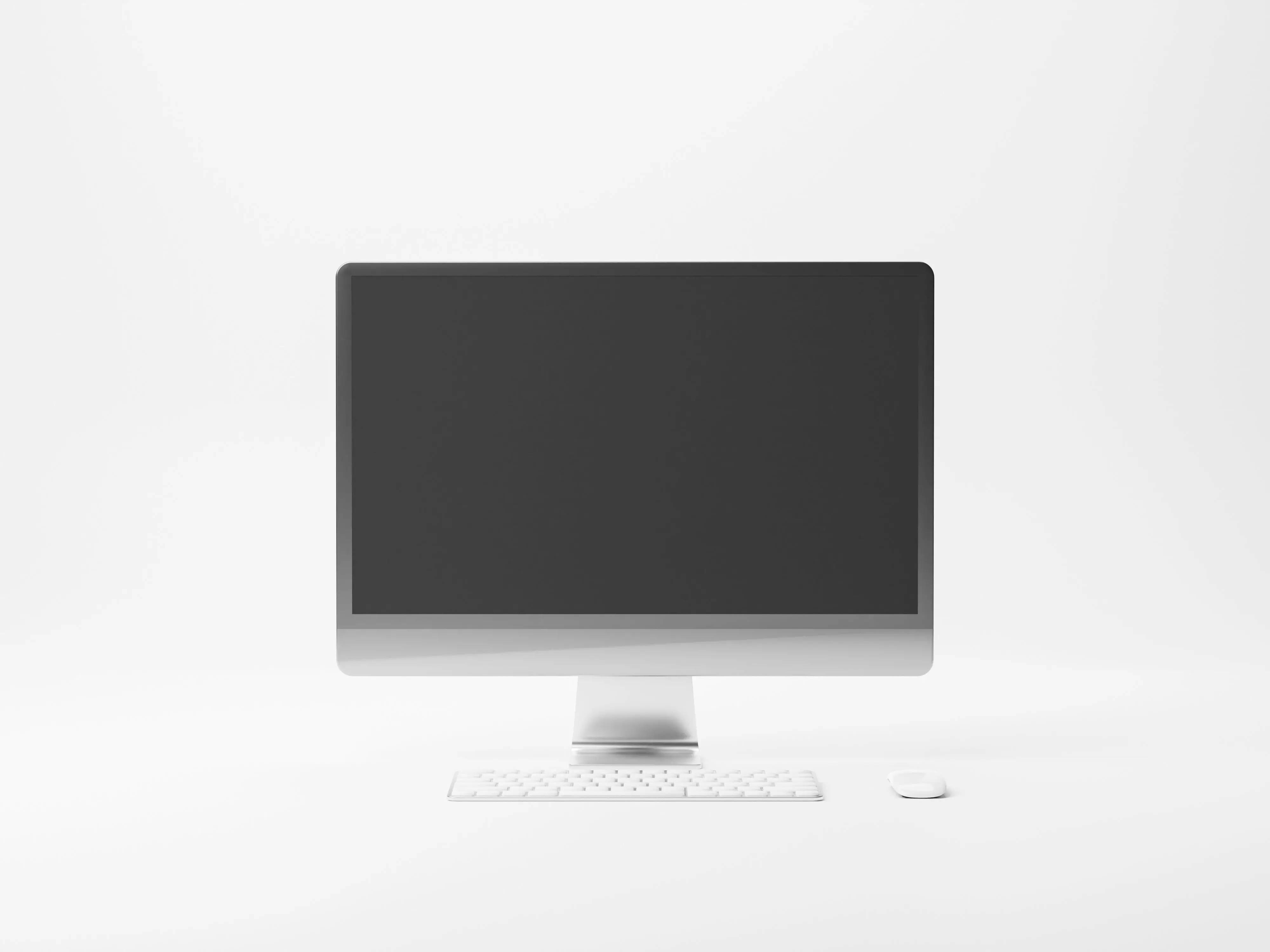 Computer set imac 3D model_0