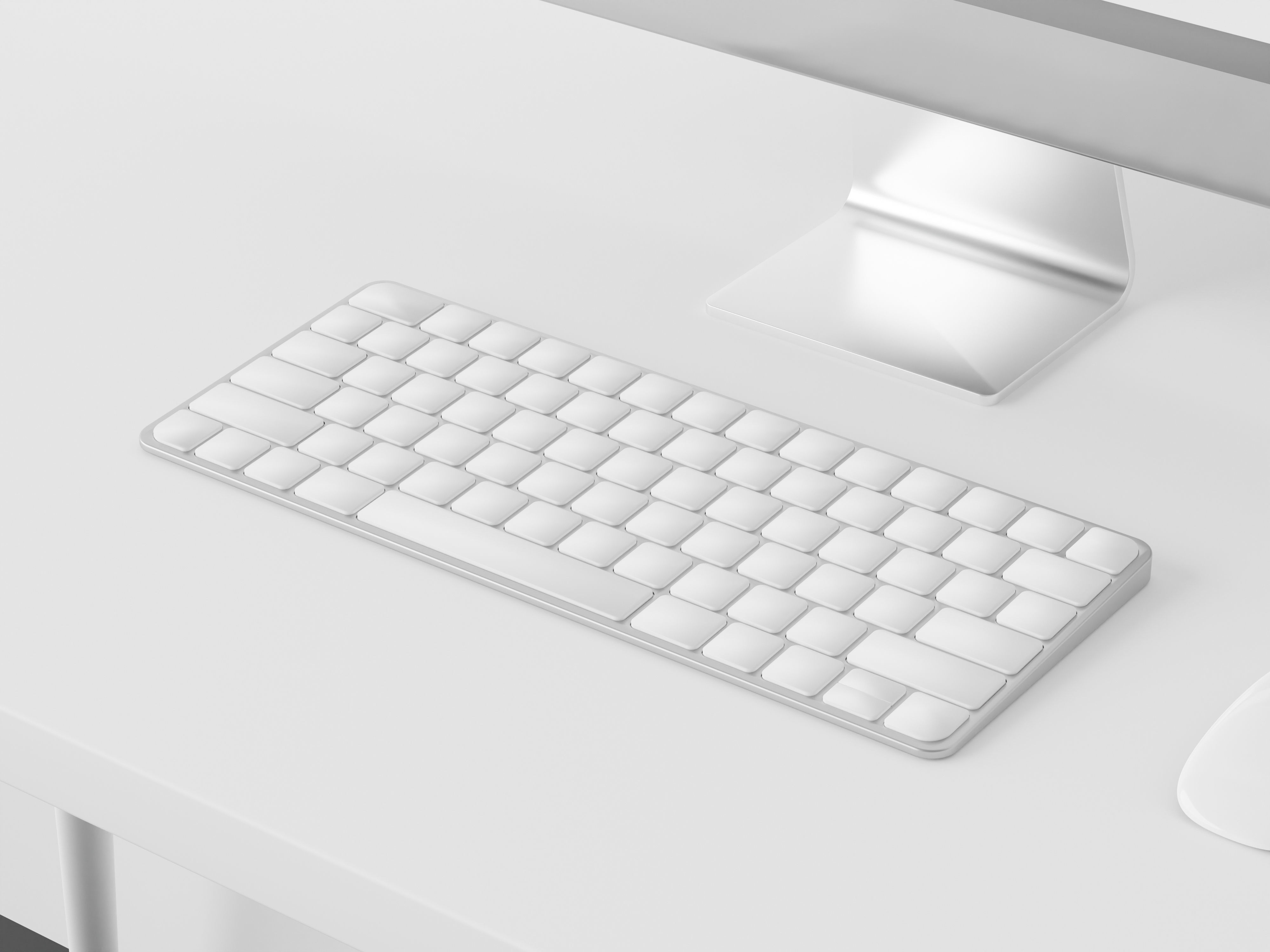 Computer set imac 3D model_2