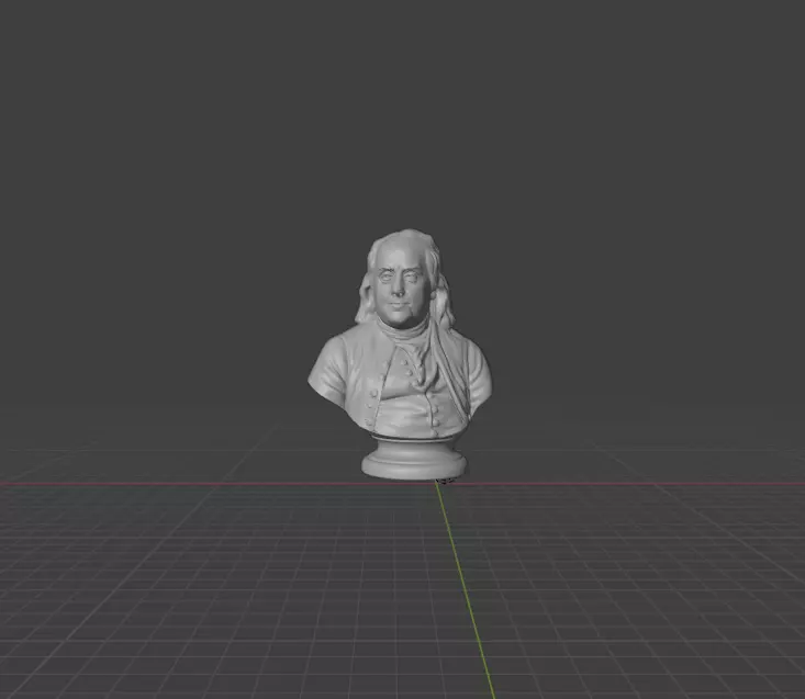 Benjamin Franklin 3D print model