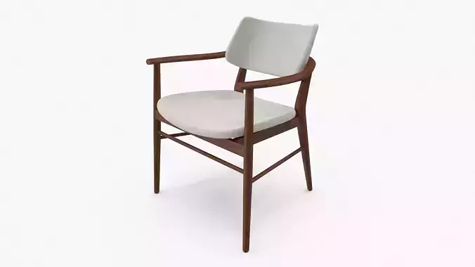 Nissa Armrests Chair 3D model