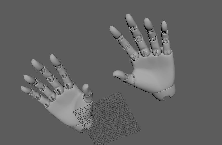 BJD doll ball joint doll women hand 3D print model_23