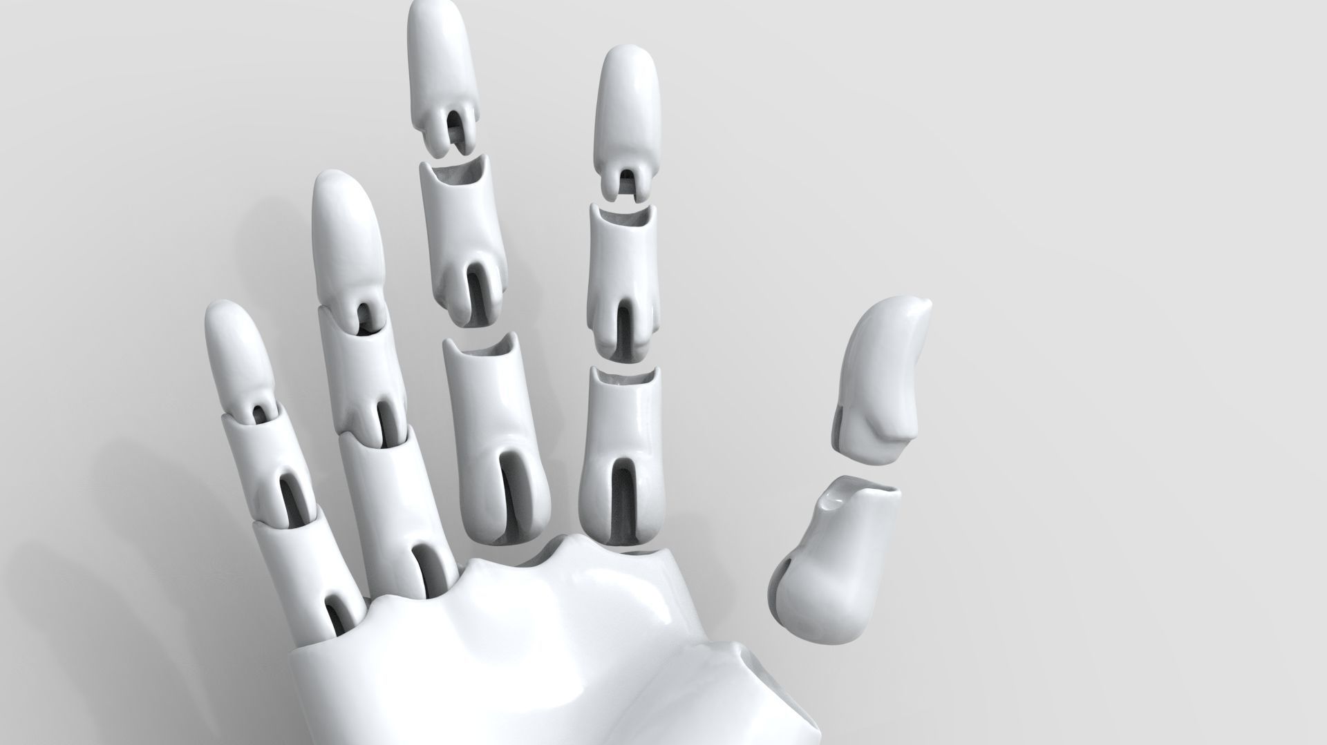 BJD doll ball joint doll women hand 3D print model_9