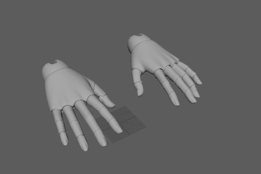 BJD doll ball joint doll women hand 3D print model_16