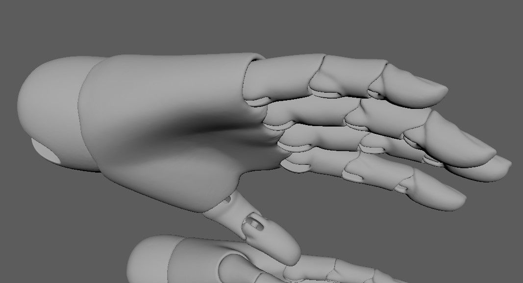 BJD doll ball joint doll women hand 3D print model_25