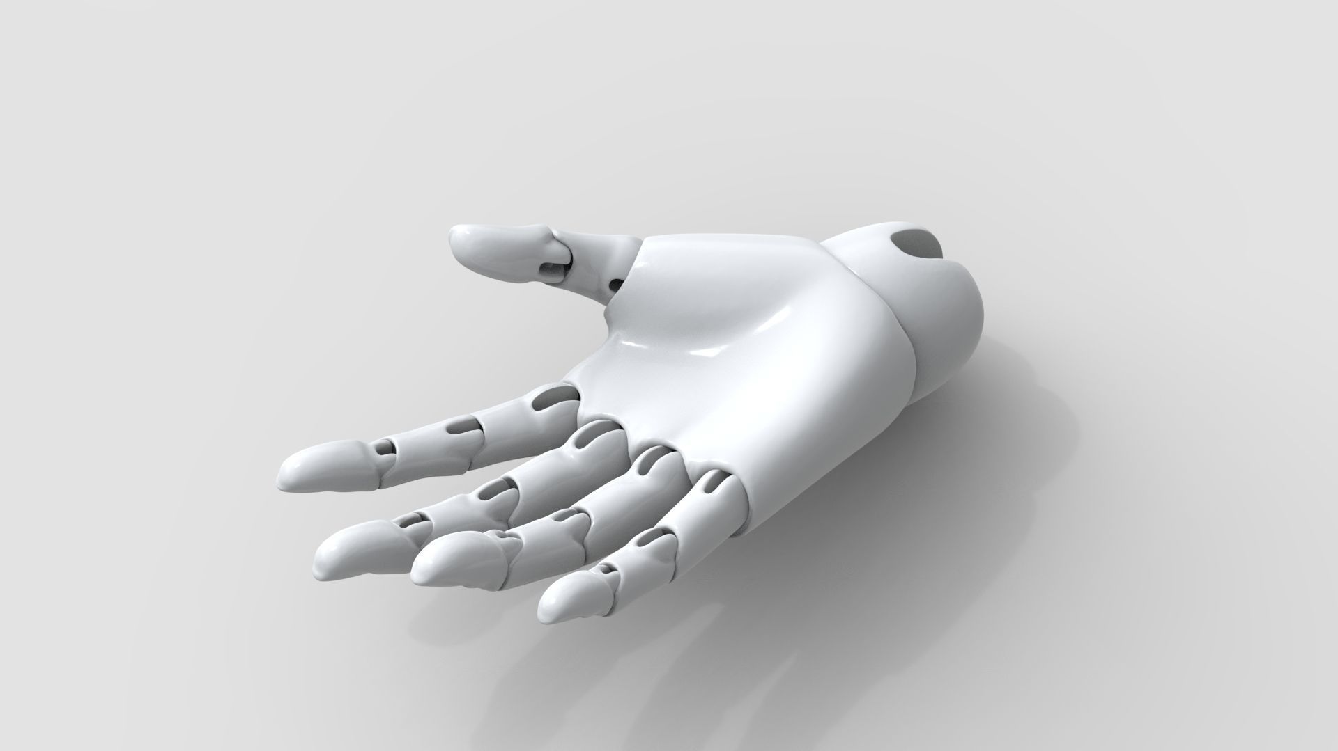 BJD doll ball joint doll women hand 3D print model_5