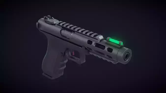 Glock Ruger Hybrid Free low-poly 3D model