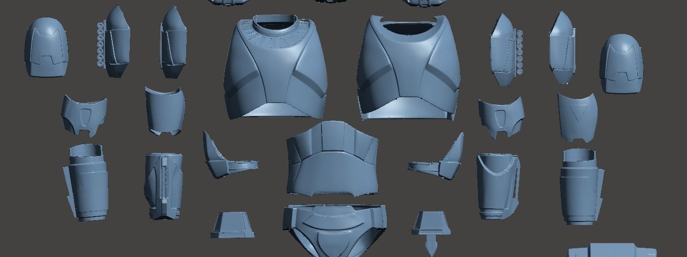 Full Clone Republic Commando Armor OneSix OneSixth 12inch 3D print model_3