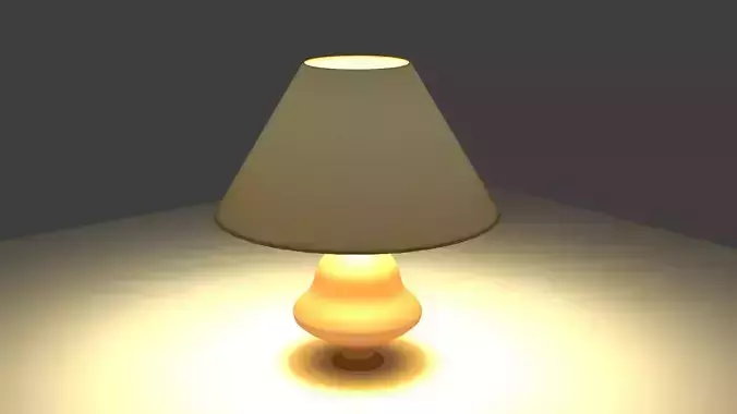 Simple desk lamp 3D model