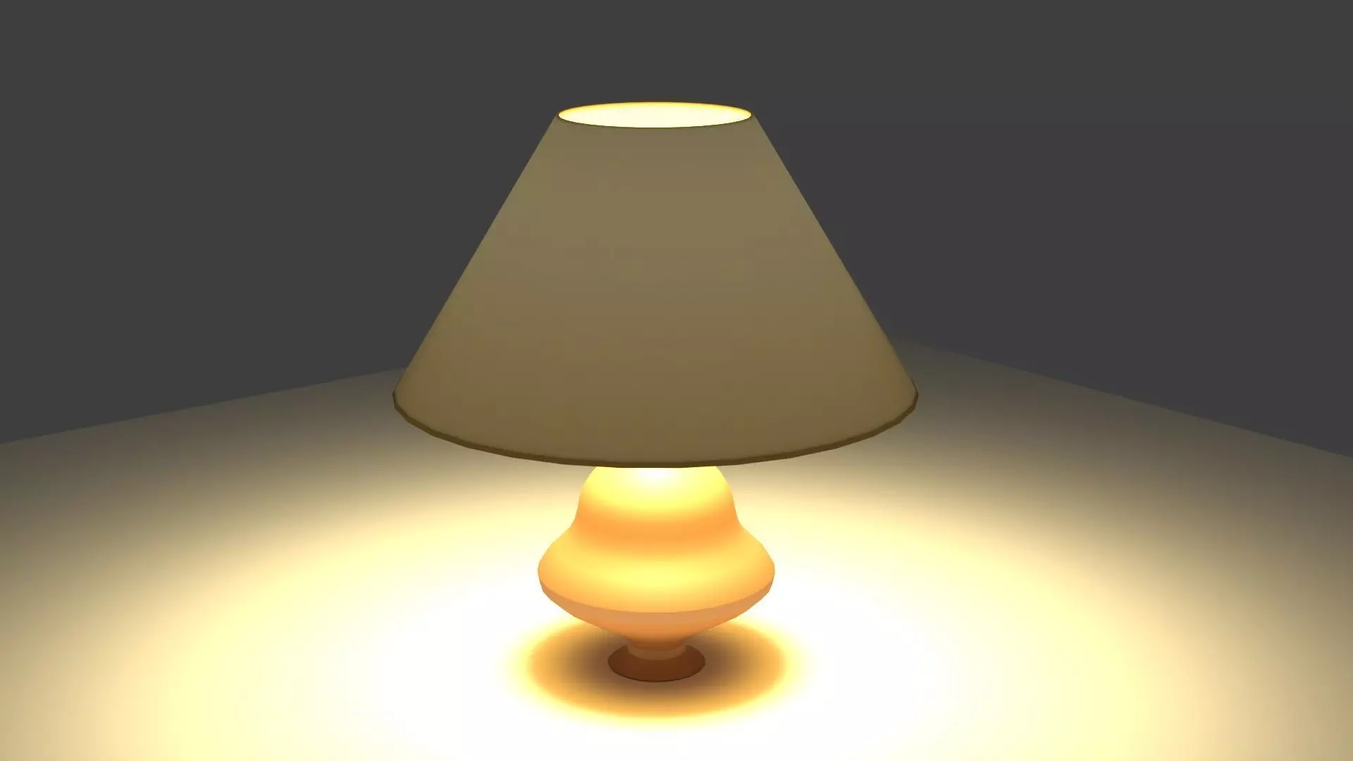 Simple desk lamp 3D model