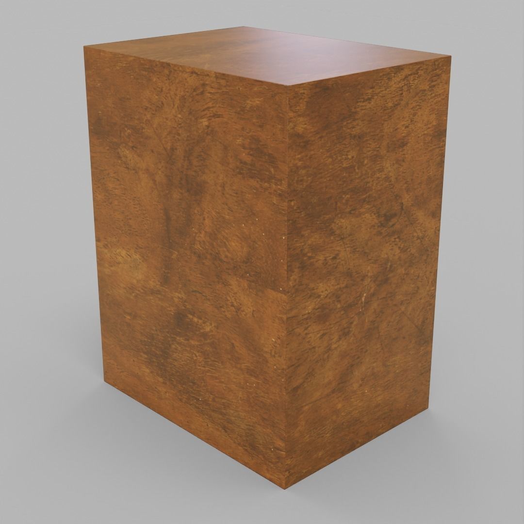 cabinet furniture Low-poly 3D model_1