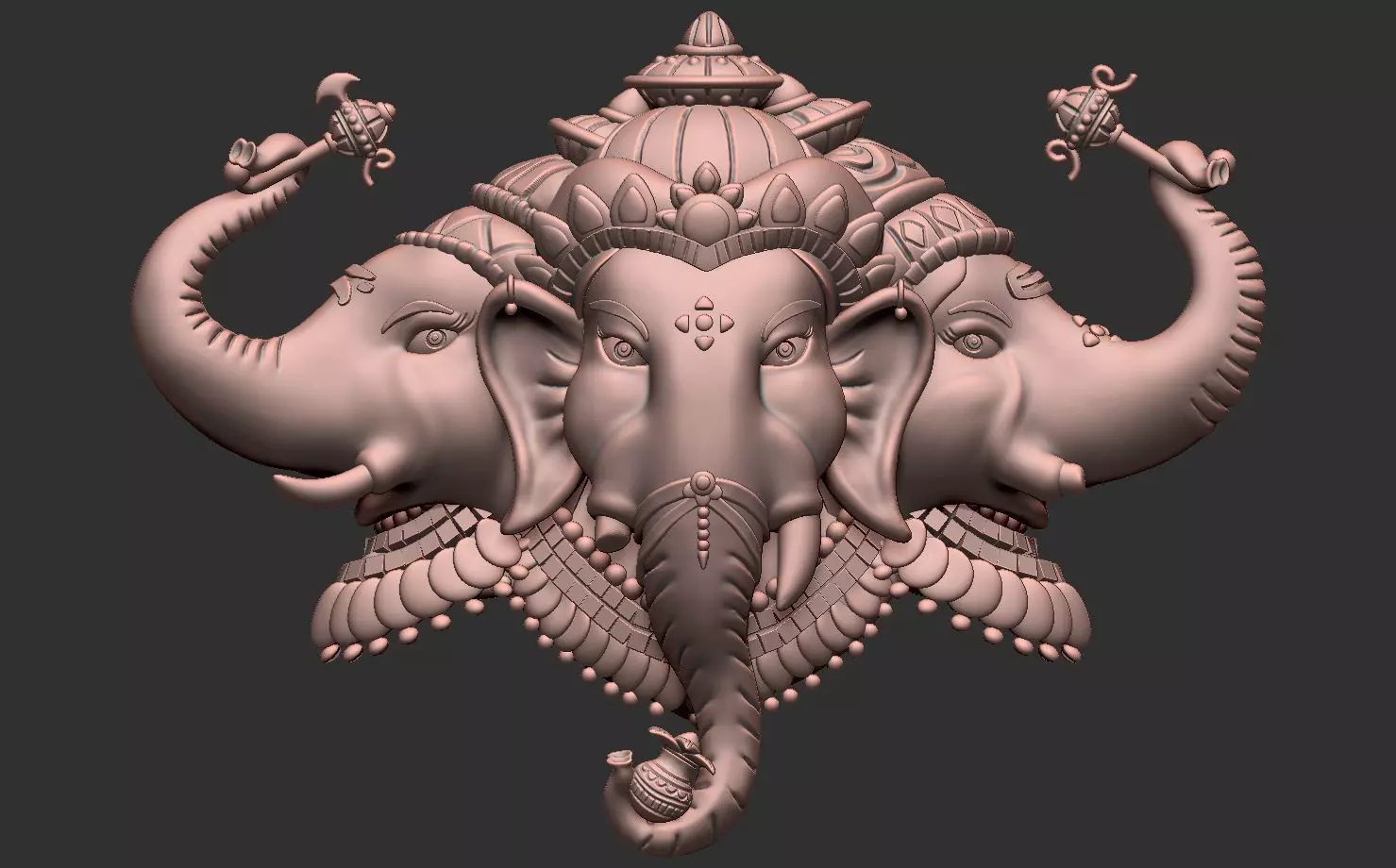 Ganesh ji Indian Hindu god 3D print model_0