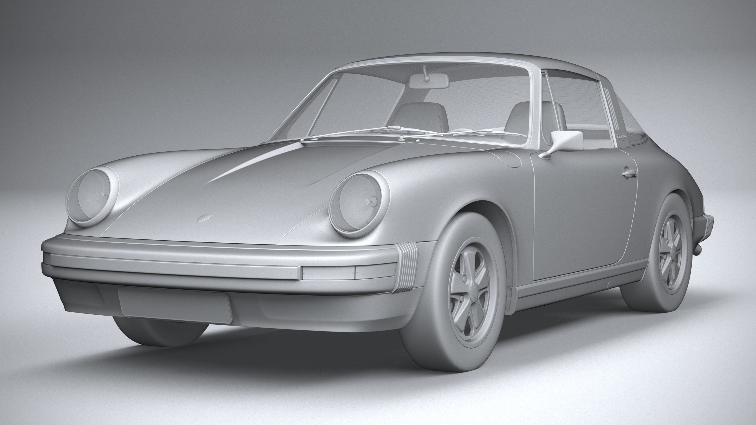 Porsche 911 Targa 1974 3D model_20
