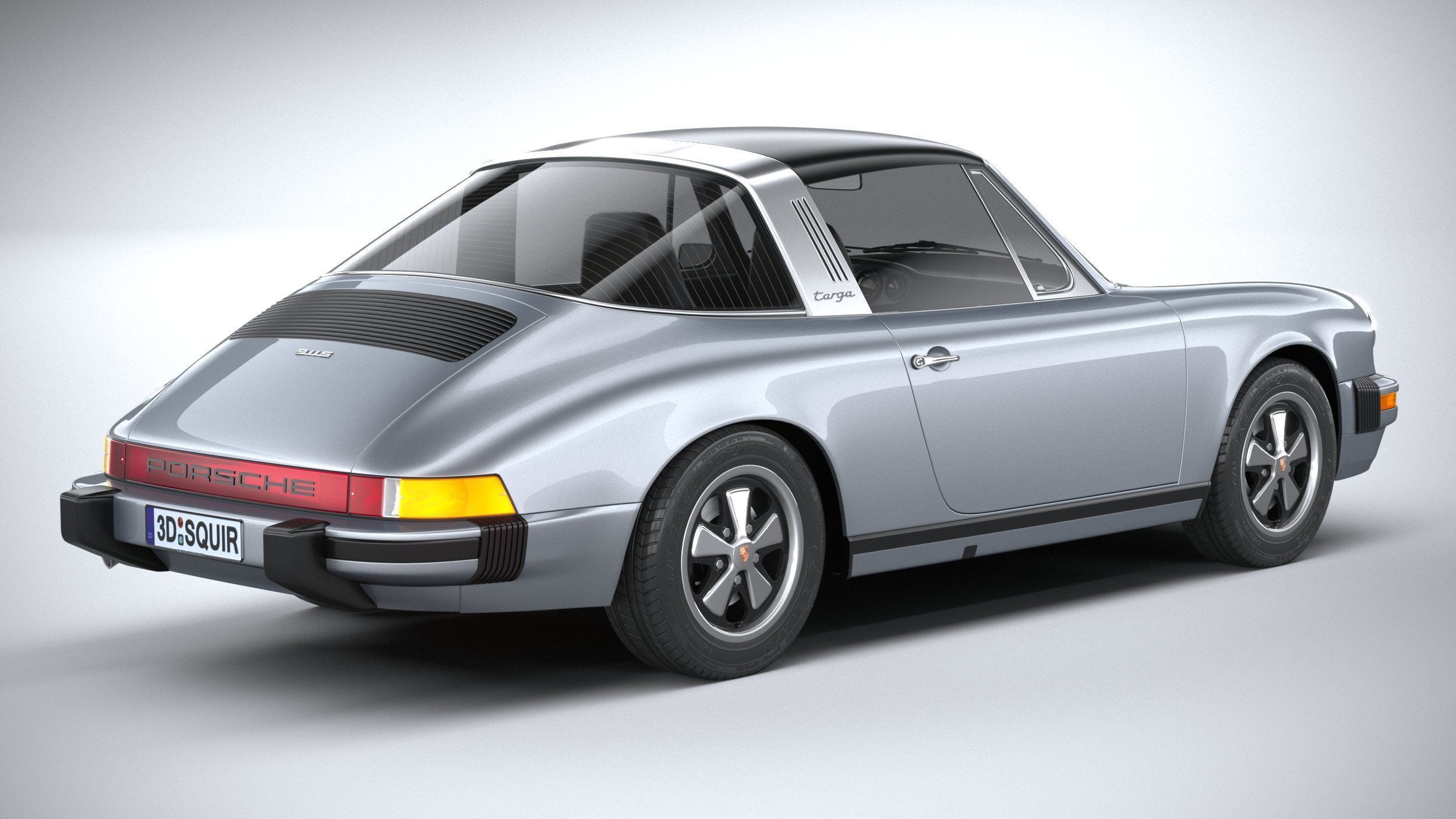 Porsche 911 Targa 1974 3D model_17