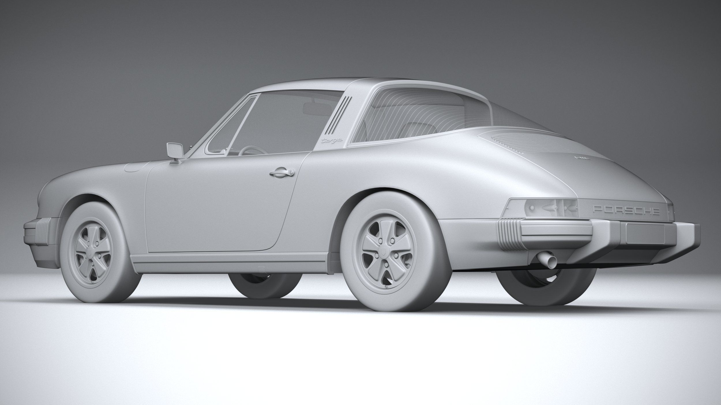 Porsche 911 Targa 1974 3D model_21
