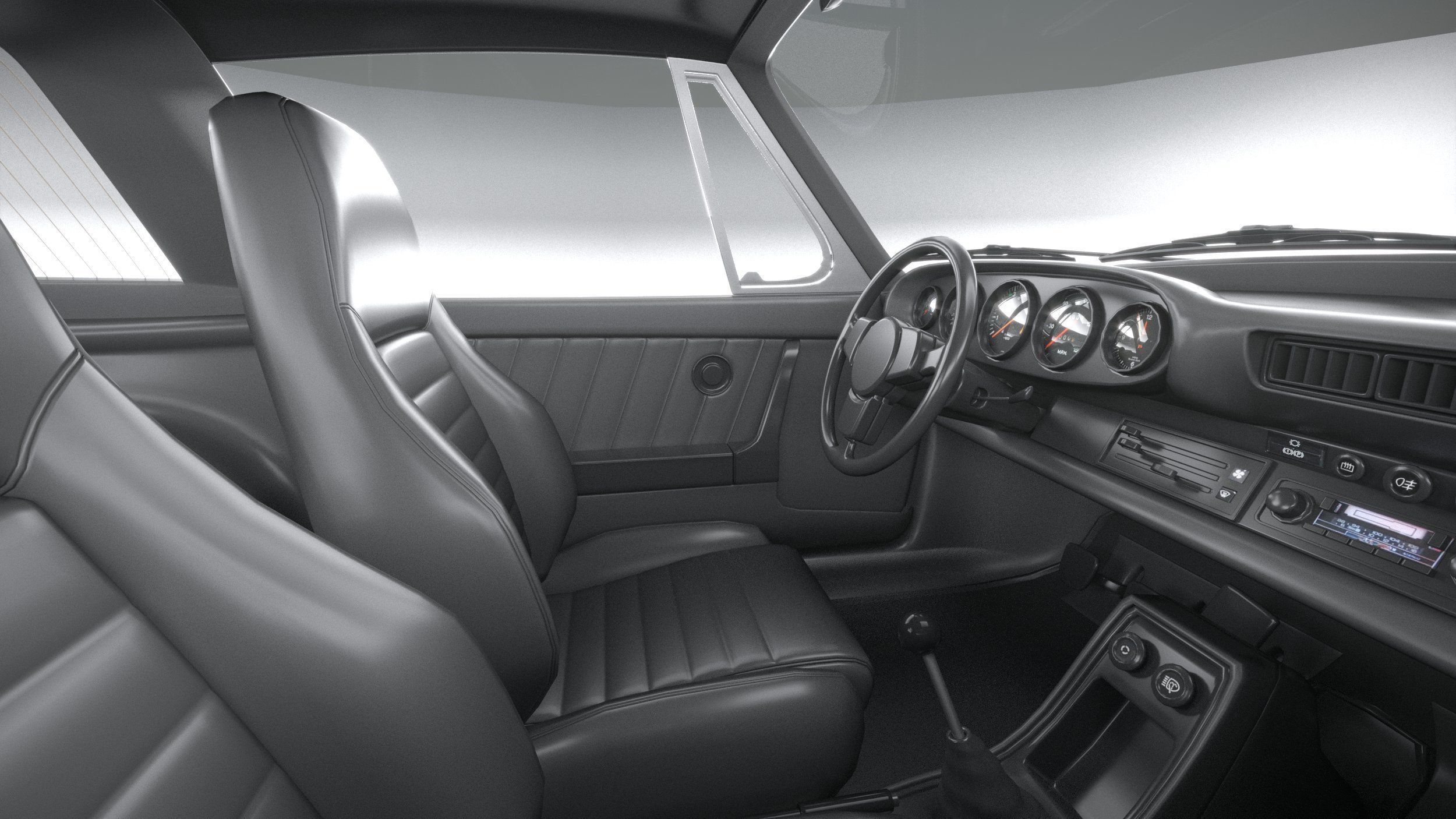 Porsche 911 Targa 1974 3D model_28