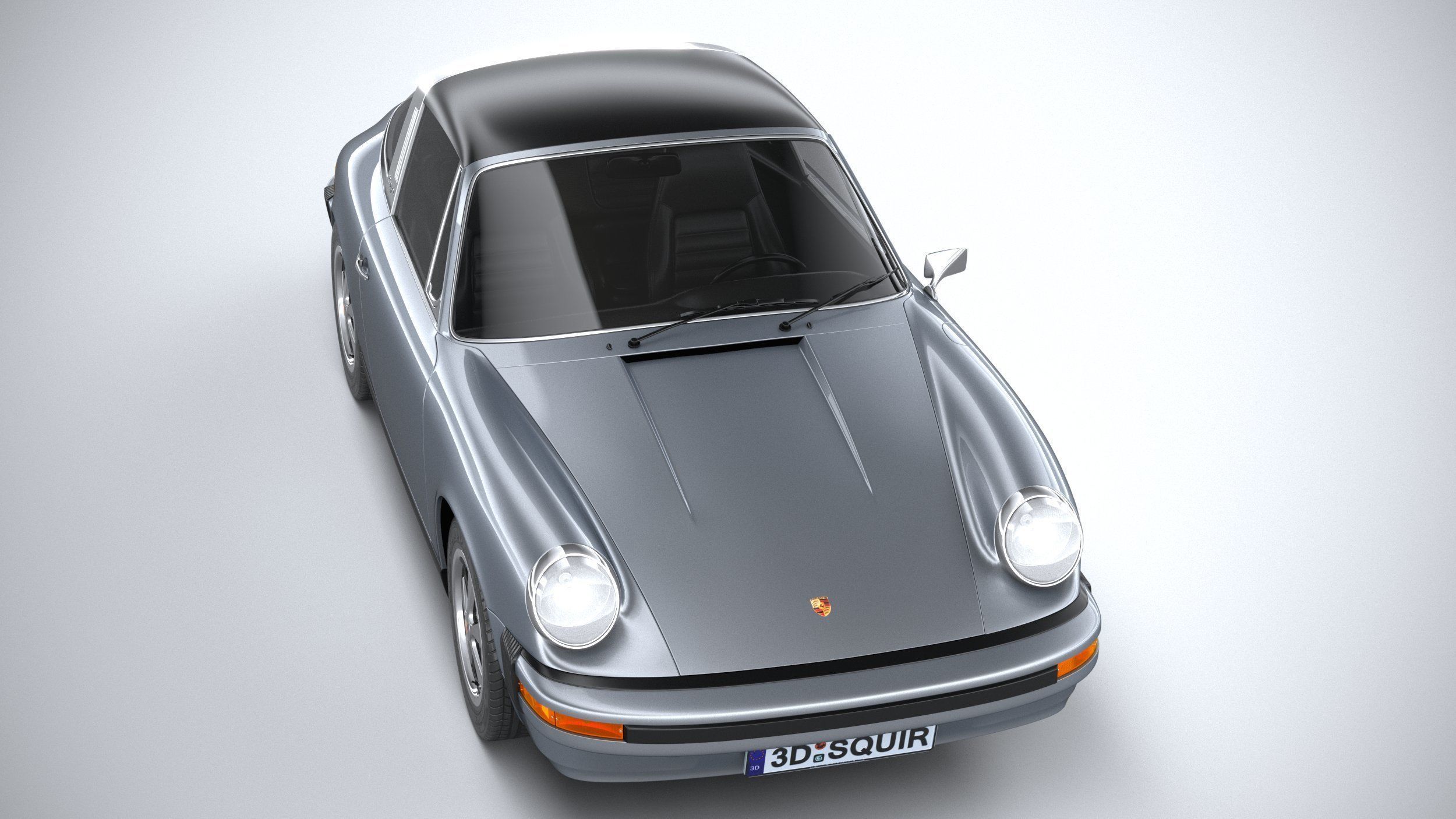 Porsche 911 Targa 1974 3D model_12