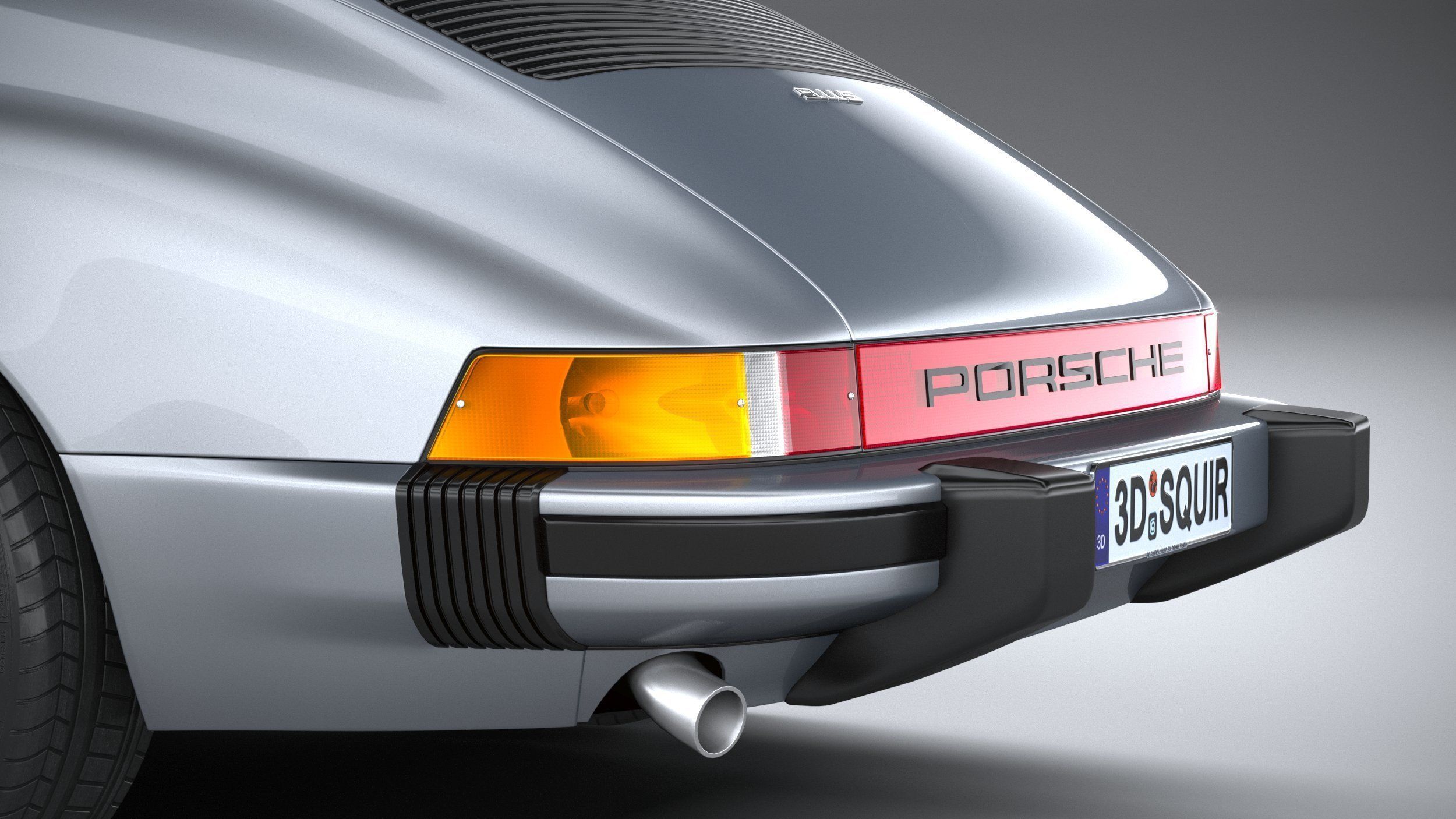 Porsche 911 Targa 1974 3D model_6