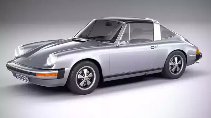 Porsche 911 Targa 1974 3D model