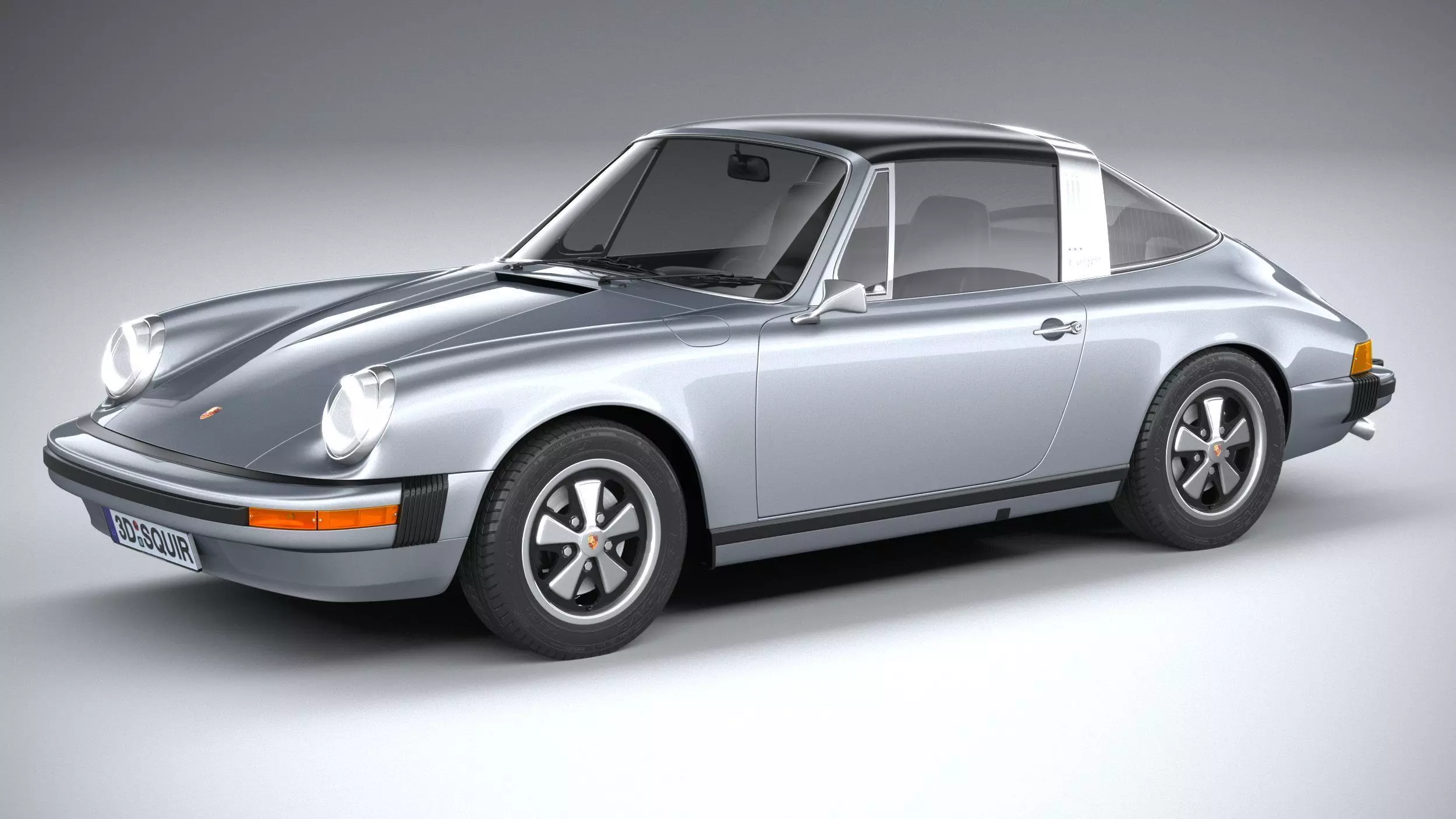 Porsche 911 Targa 1974 3D model_0