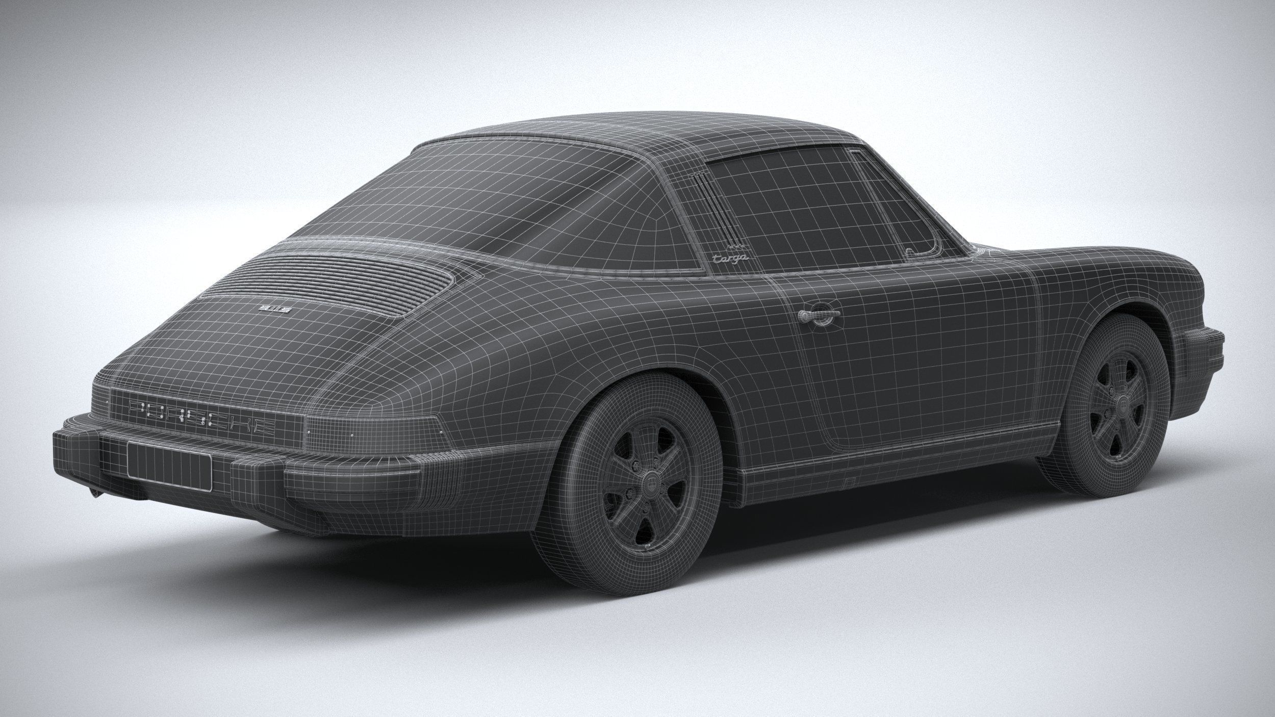 Porsche 911 Targa 1974 3D model_32