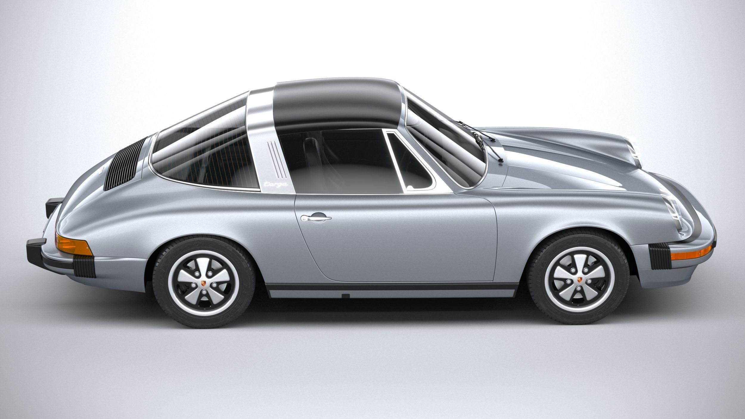 Porsche 911 Targa 1974 3D model_11