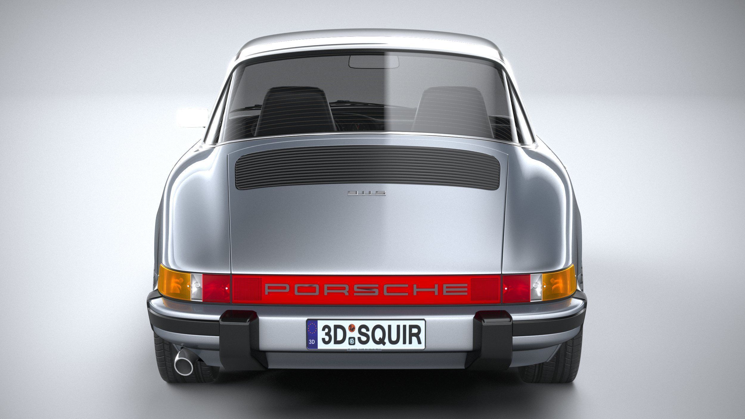 Porsche 911 Targa 1974 3D model_4