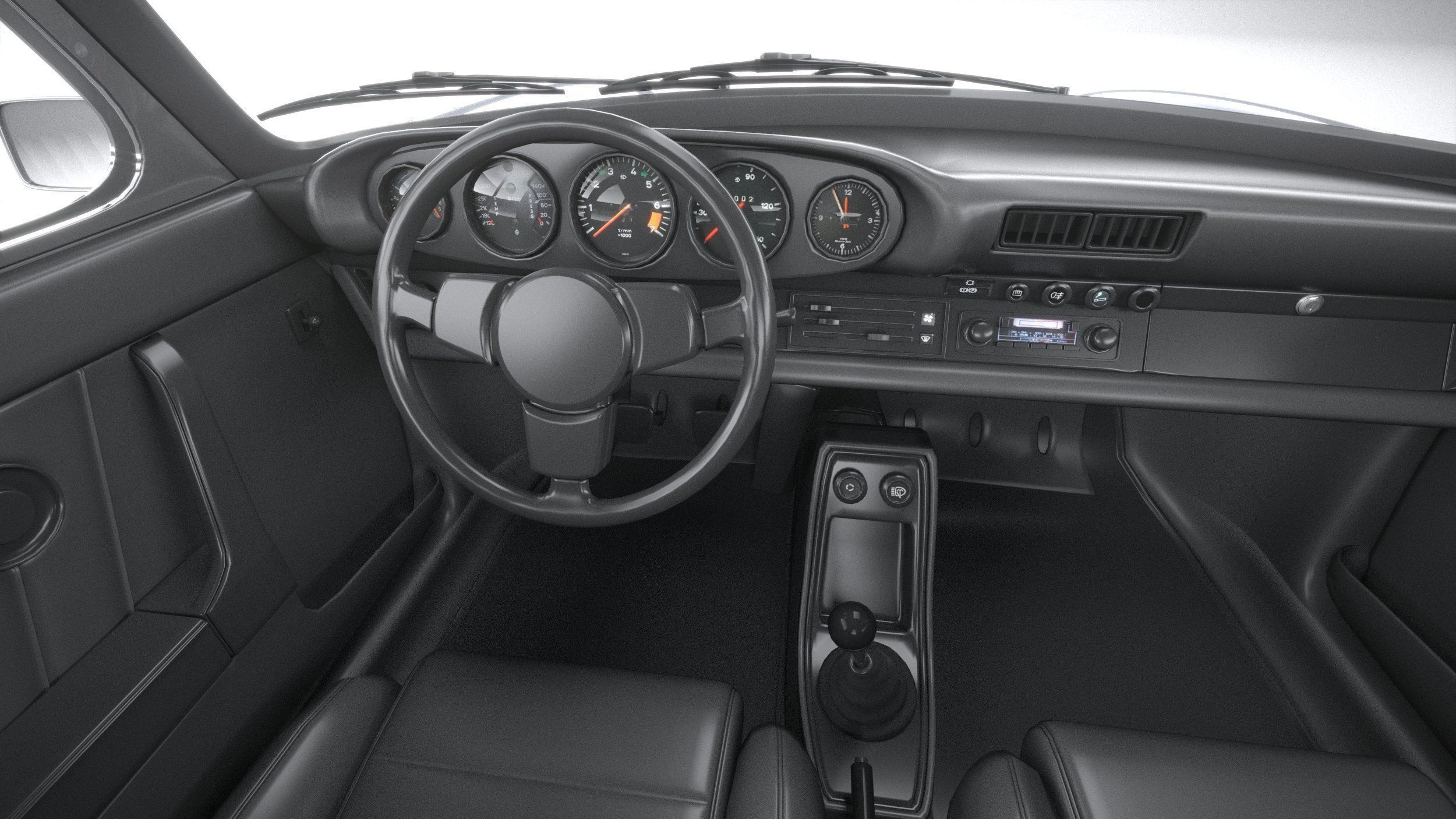 Porsche 911 Targa 1974 3D model_27