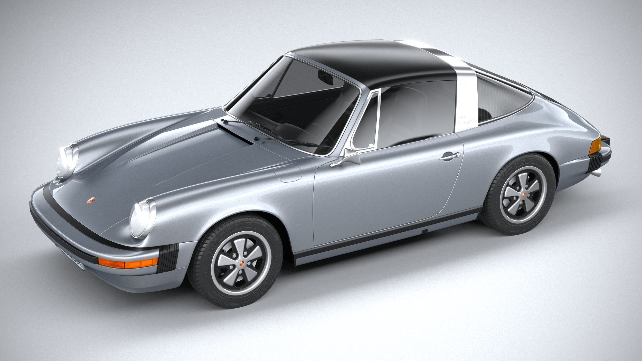 Porsche 911 Targa 1974 3D model_7