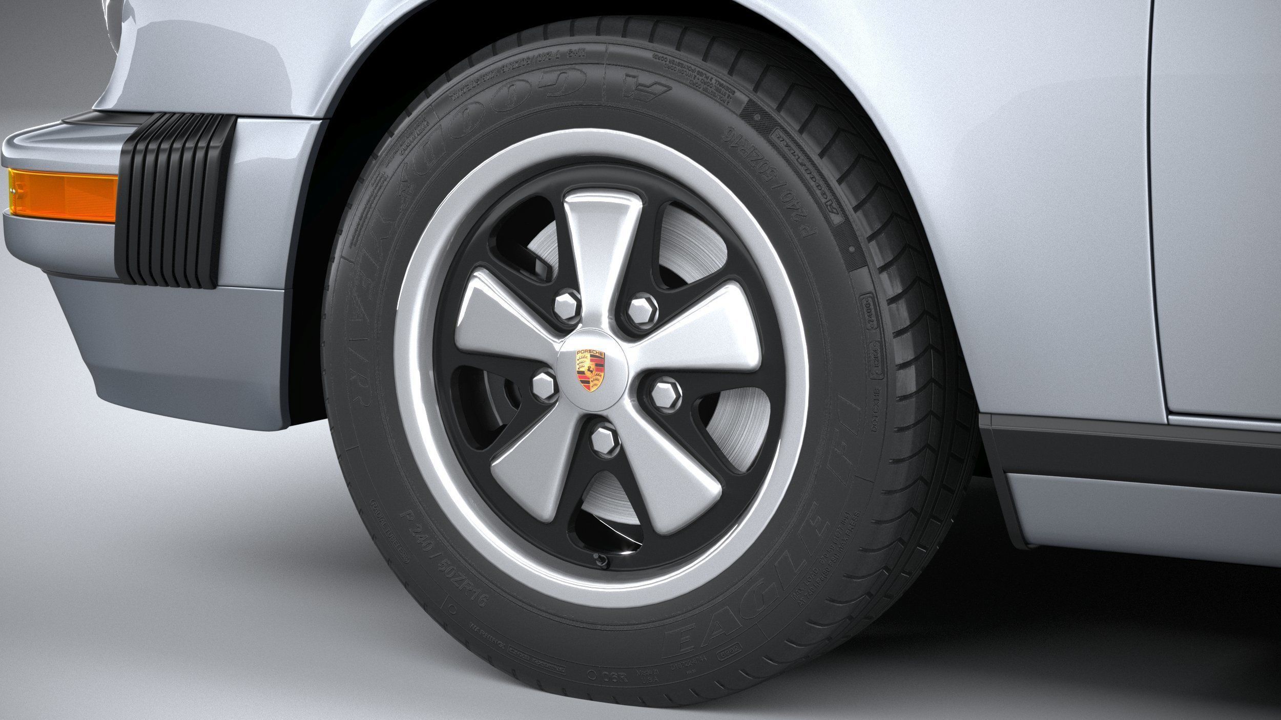 Porsche 911 Targa 1974 3D model_16