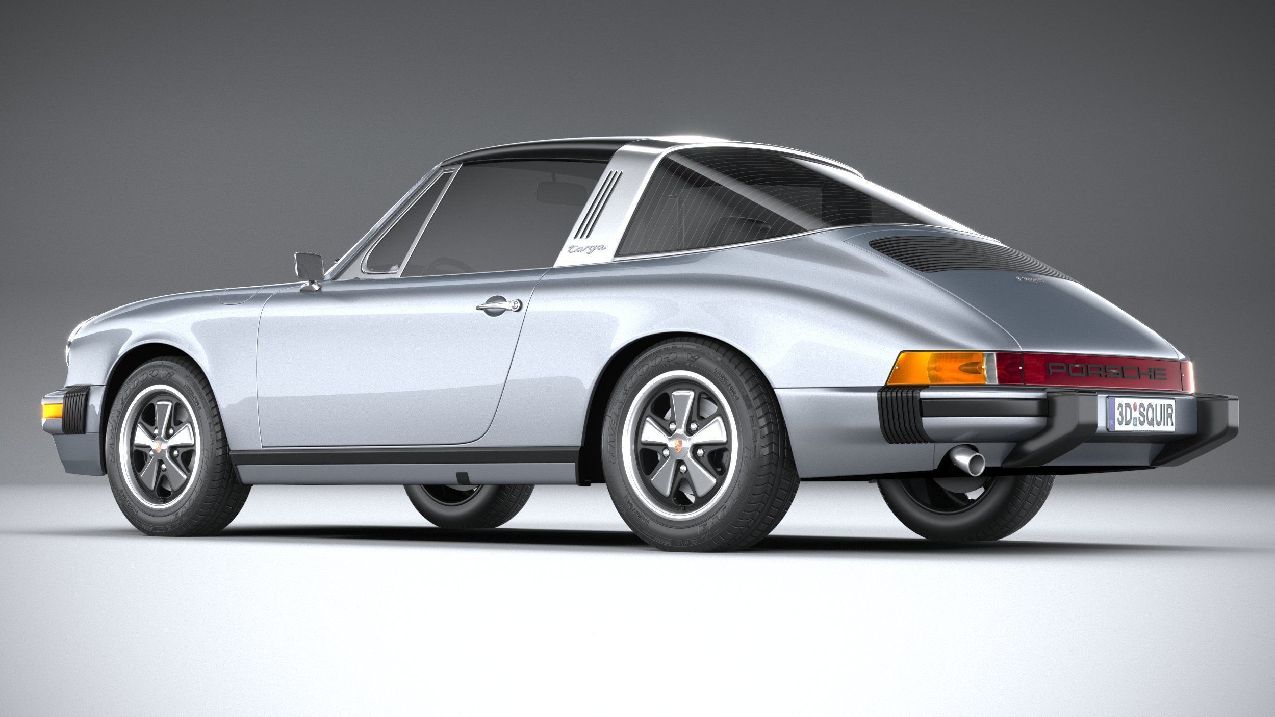 Porsche 911 Targa 1974 3D model_5