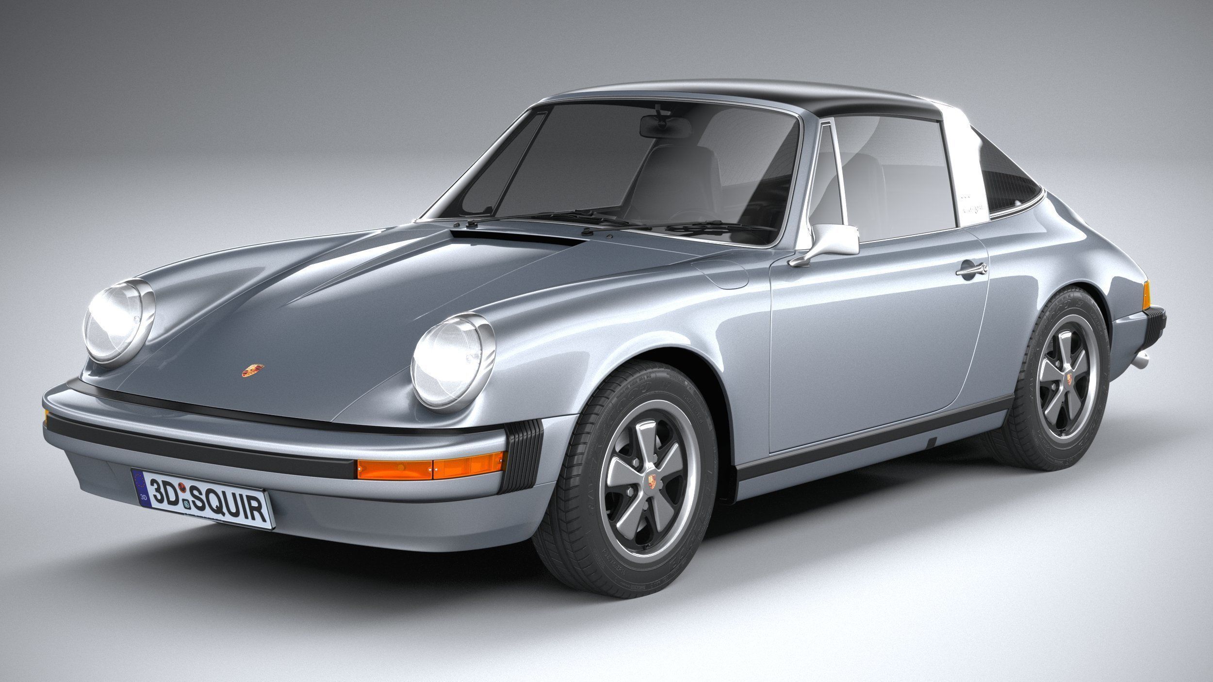 Porsche 911 Targa 1974 3D model_1
