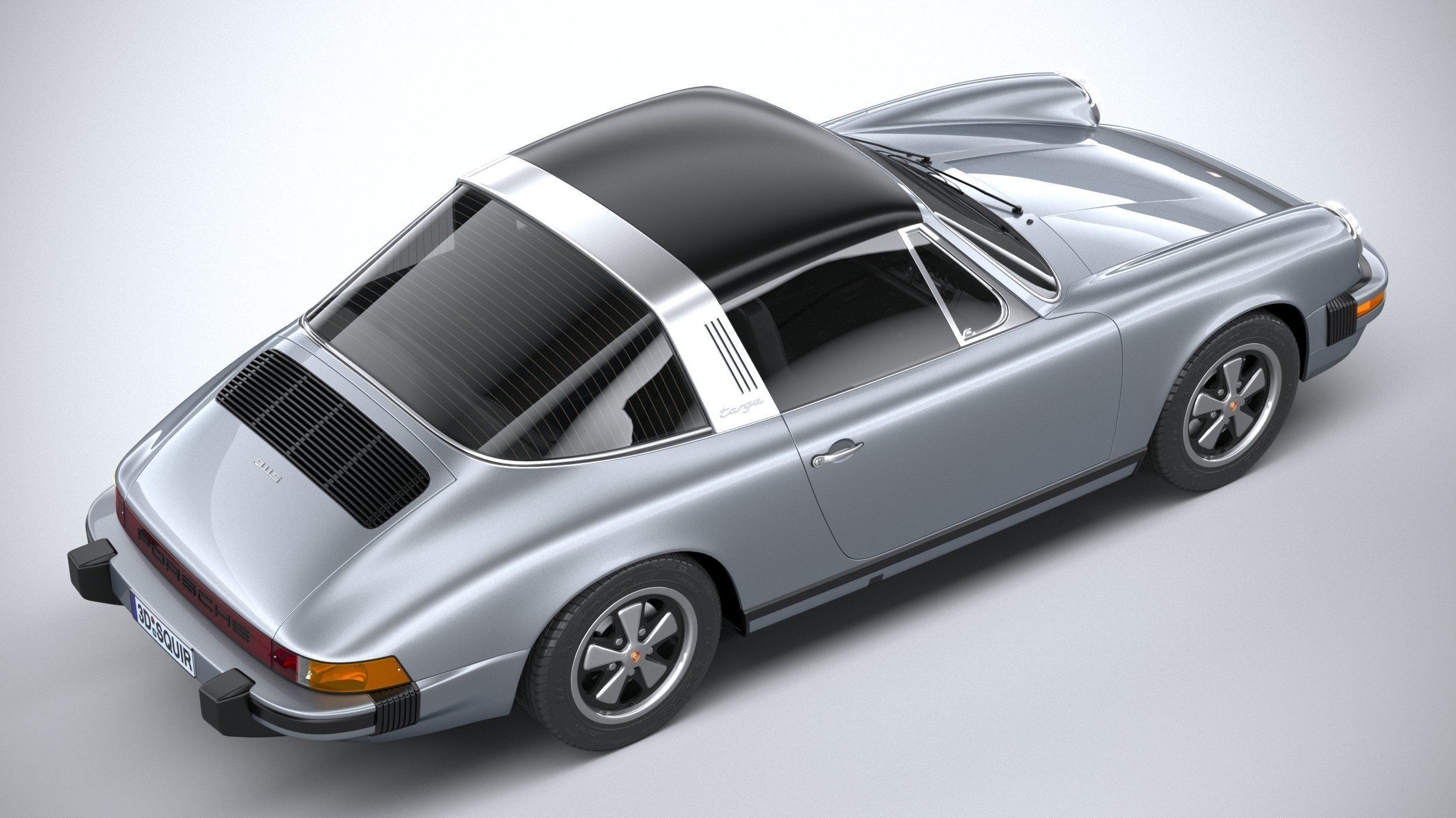 Porsche 911 Targa 1974 3D model_10