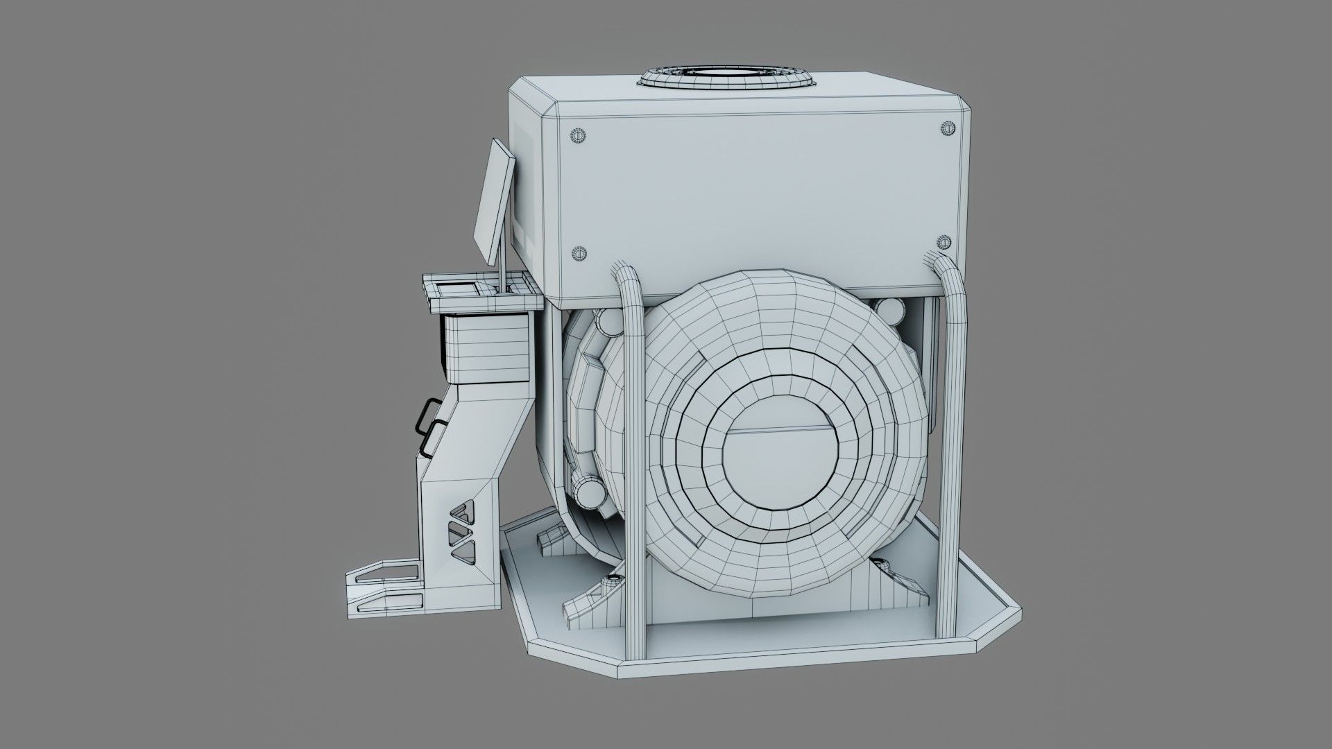 Sci-Fi Computer - Game Ready - PBR Low-poly 3D model_11