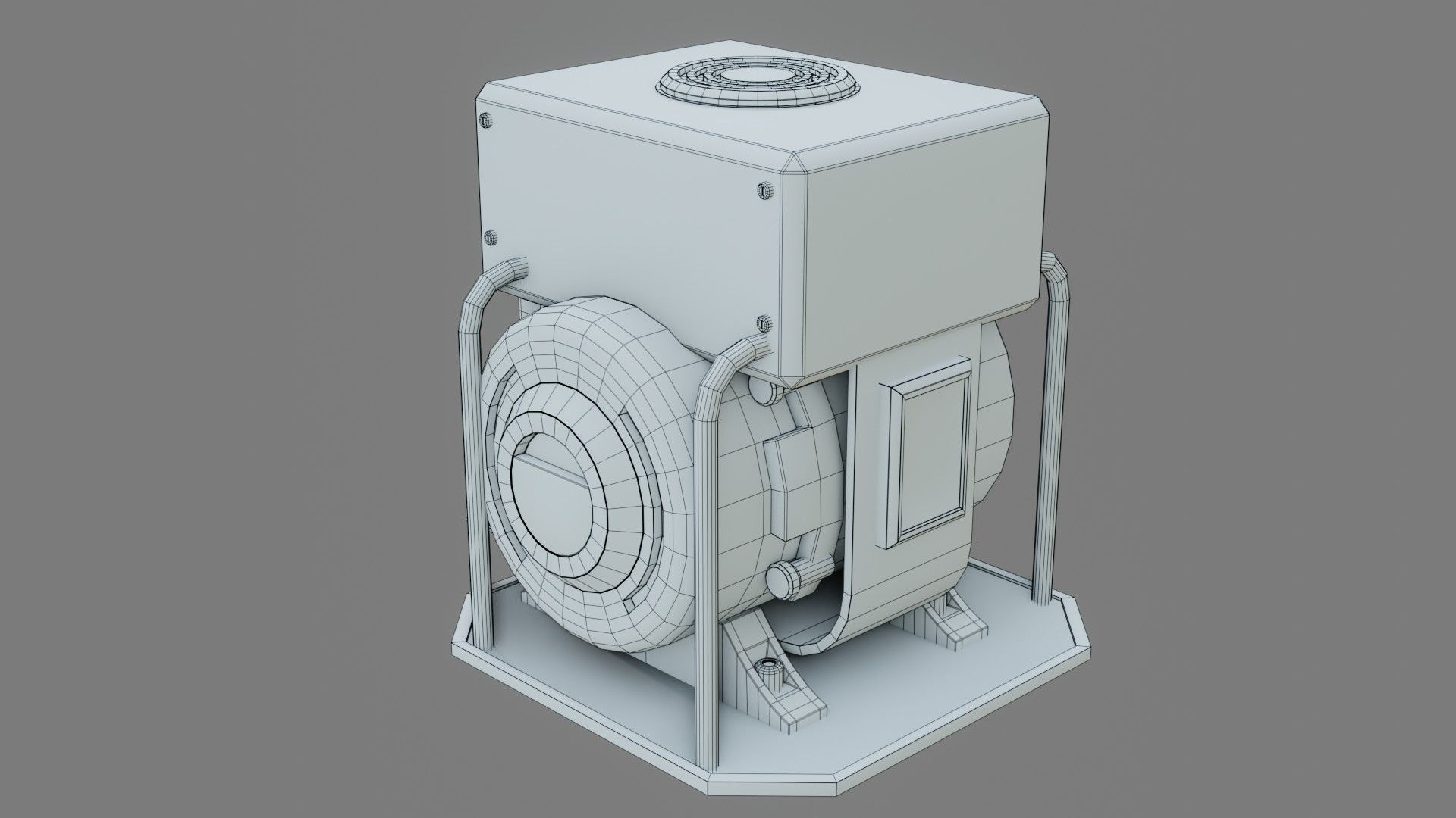 Sci-Fi Computer - Game Ready - PBR Low-poly 3D model_12