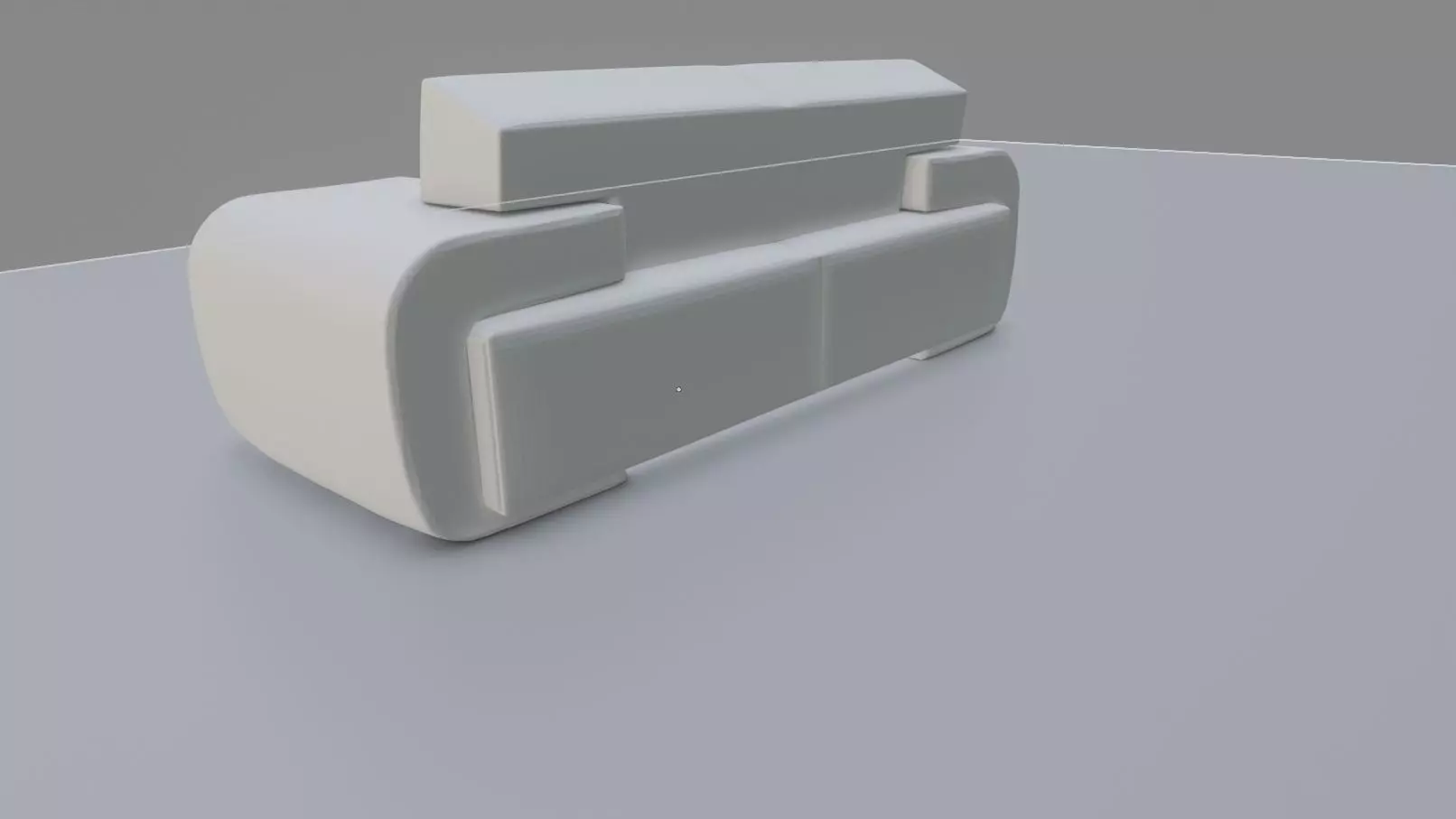 Sofa very simple Free 3D model_0